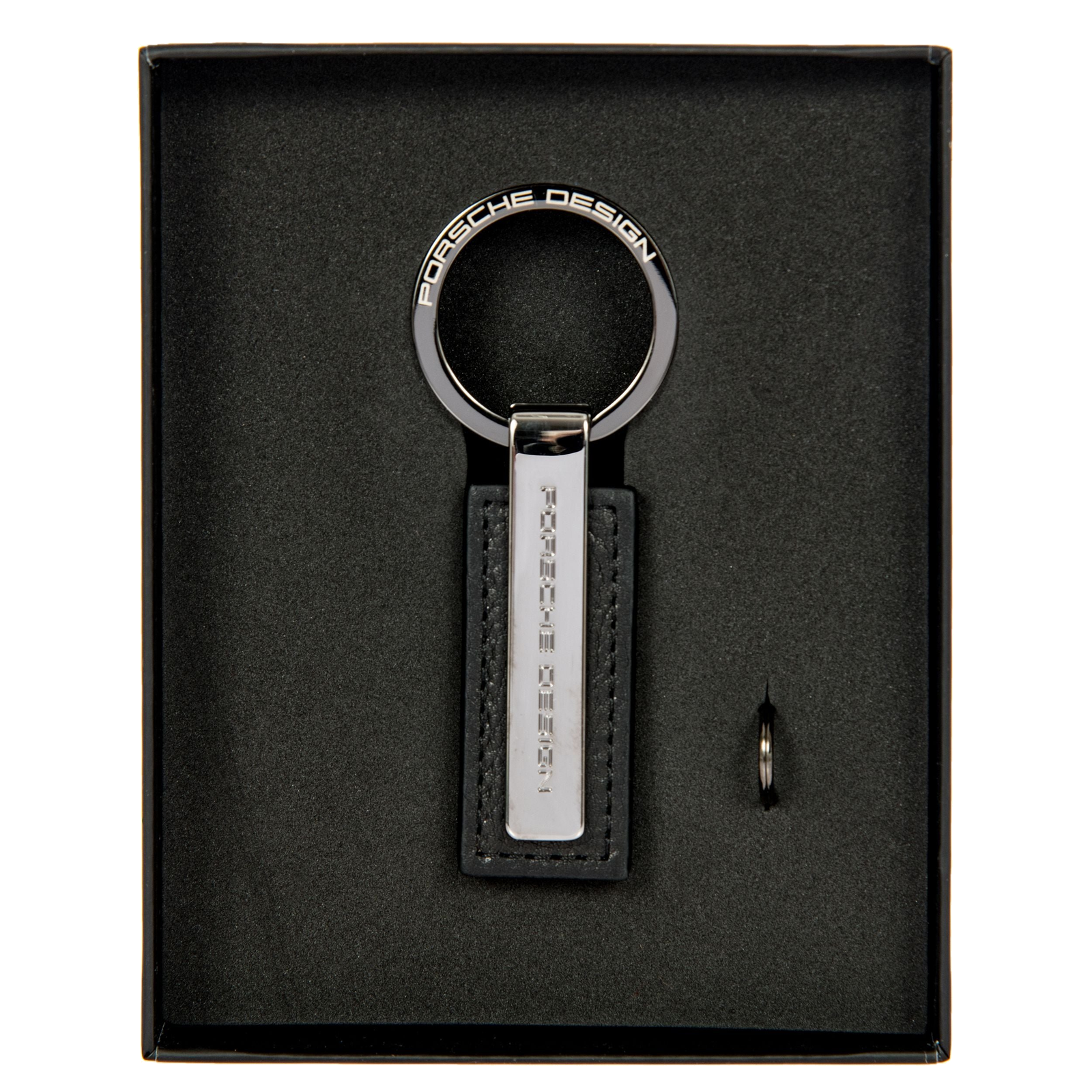Porsche Design Metal Bar Key Ring in Black (OKY08801.001), view 4