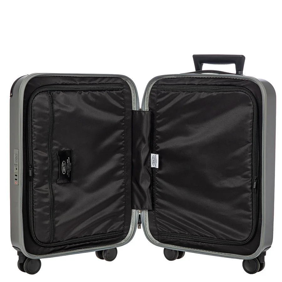 Bric's Amalfi Hardside Carry-On in Silver/Black (BAQ08351.211), view 5