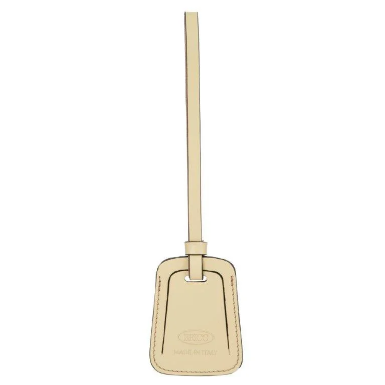 Bric's Leather Luggage Tag in Cream (BAC09994.057), view 1
