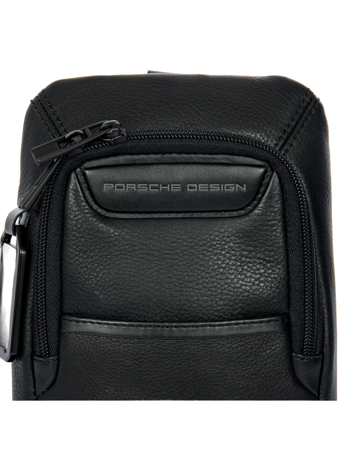 Porsche Design Roadster Leather Evo Crossbody Bag in Black (OLH01538.001), view 6