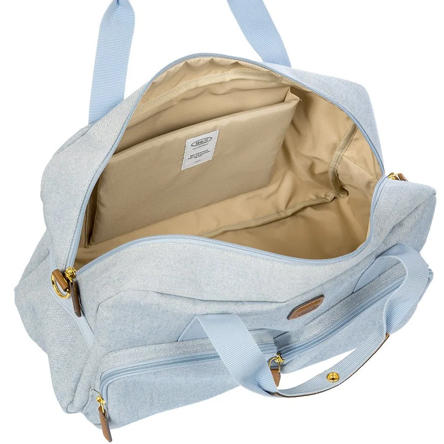 Bric's Volterra Trama Boarding Duffle in Ocean (BOE42192.050), view 5
