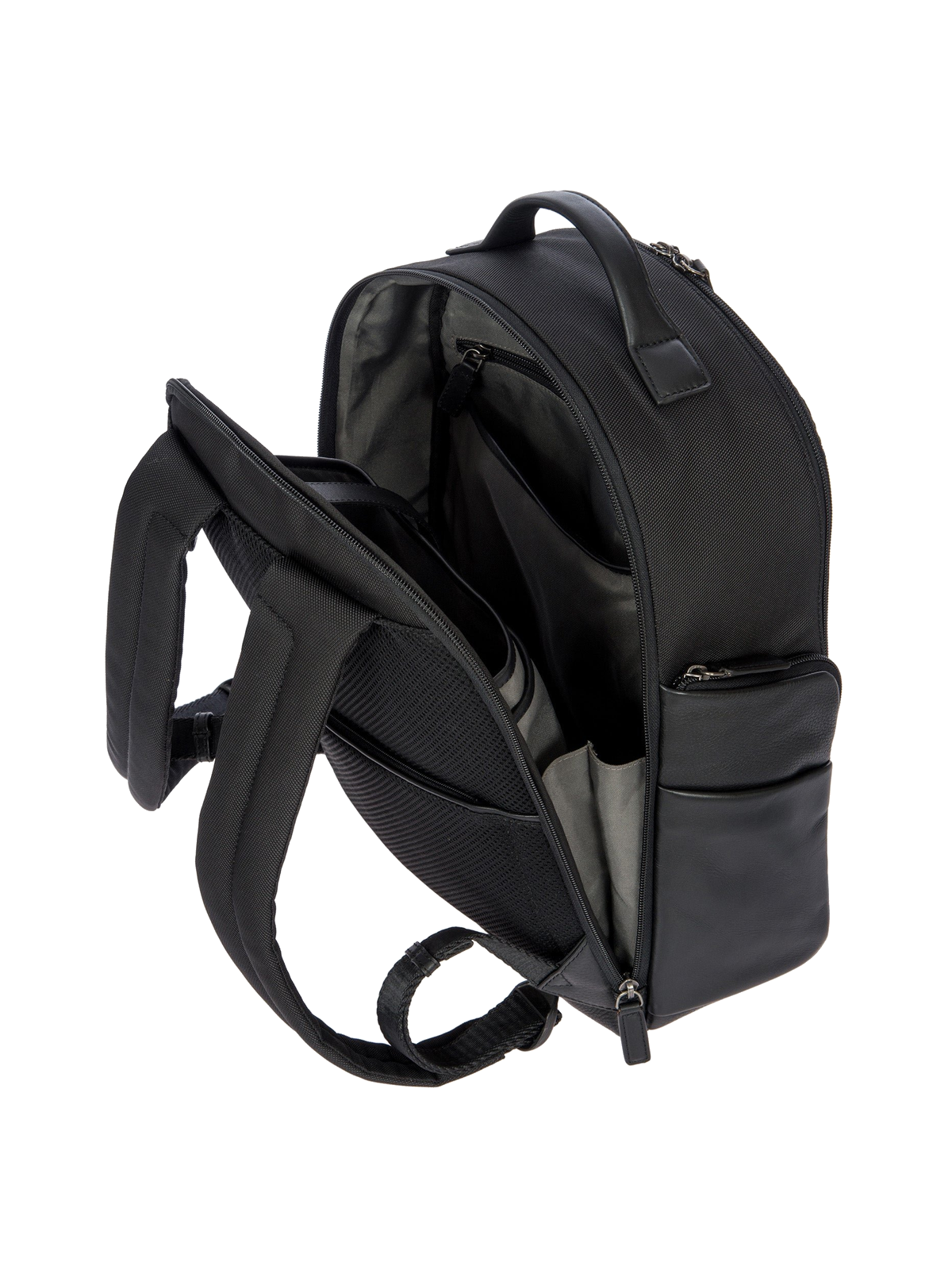 Bric's Monza Business Backpack M in Black/Black (BR207702.909), view 2