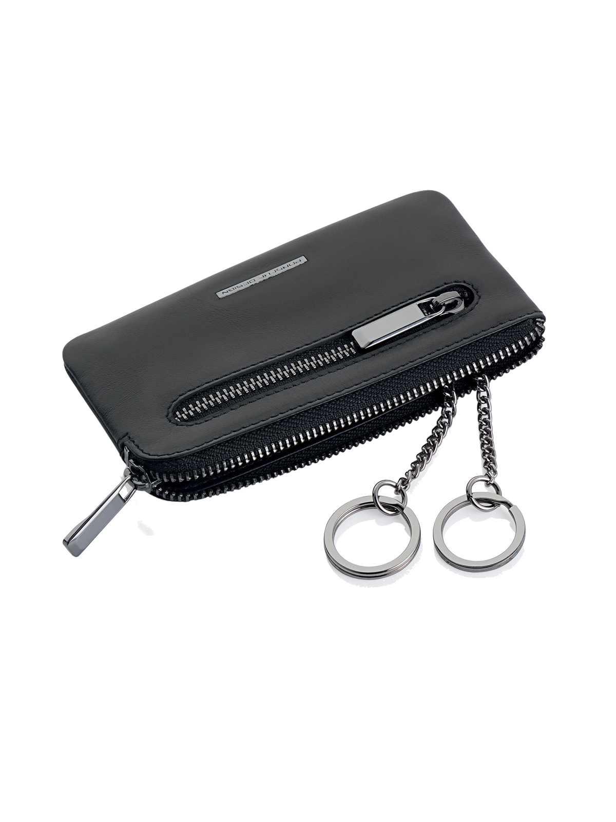 Porsche Design Leather Key Case M in Black (OBE09924.001), view 3