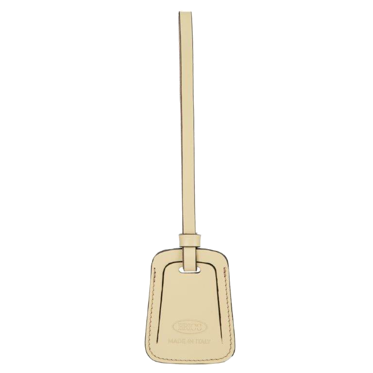 Bric's Leather Luggage Tag in Cream (BAC09994.057), view 1