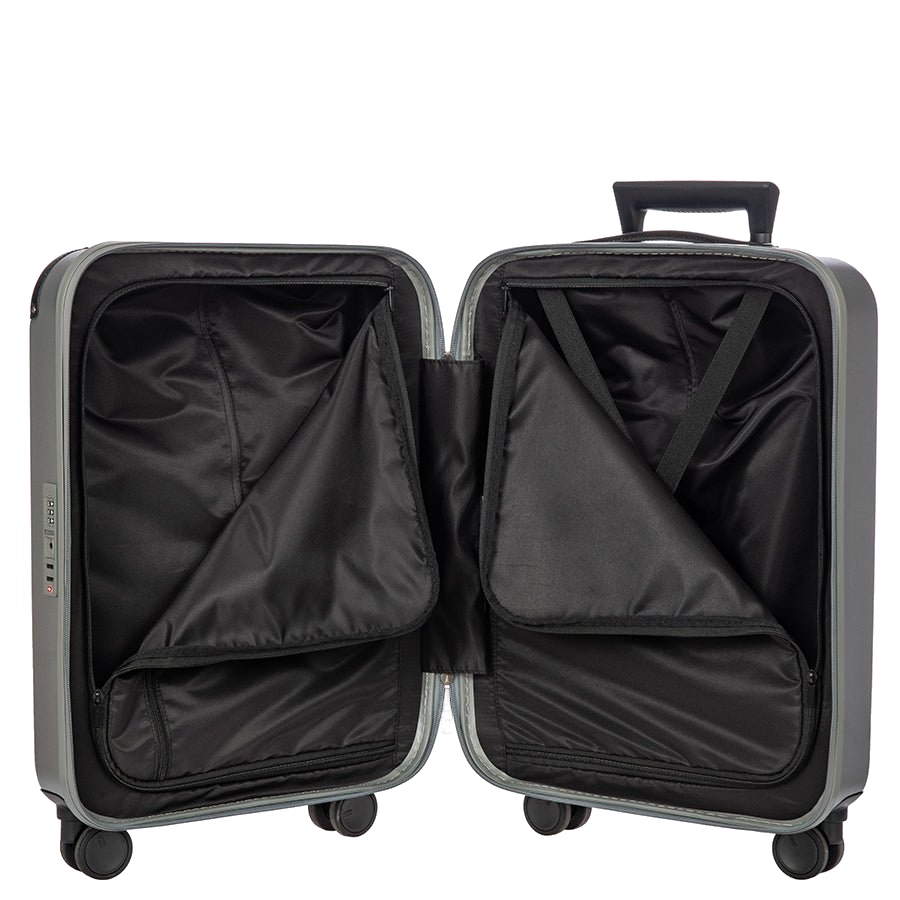 Bric's Amalfi Hardside Carry-On in Silver/Black (BAQ08351.211), view 6