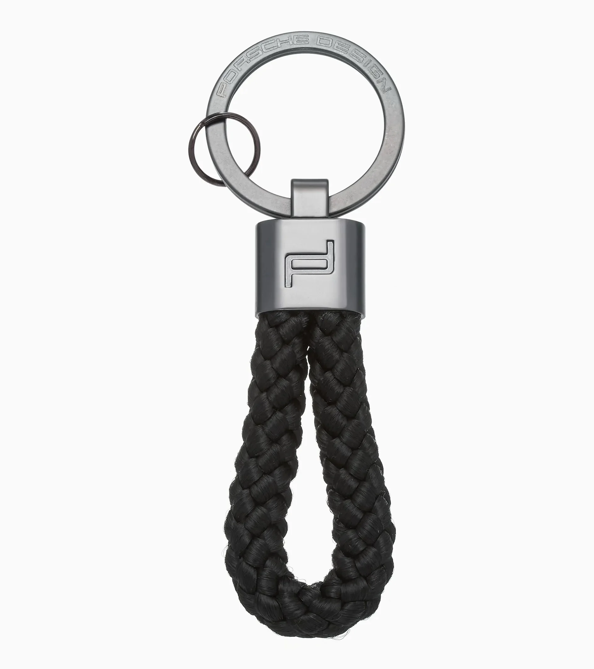 Porsche Design Braided Rope Key Ring in Black (OKY28808.001), view 1