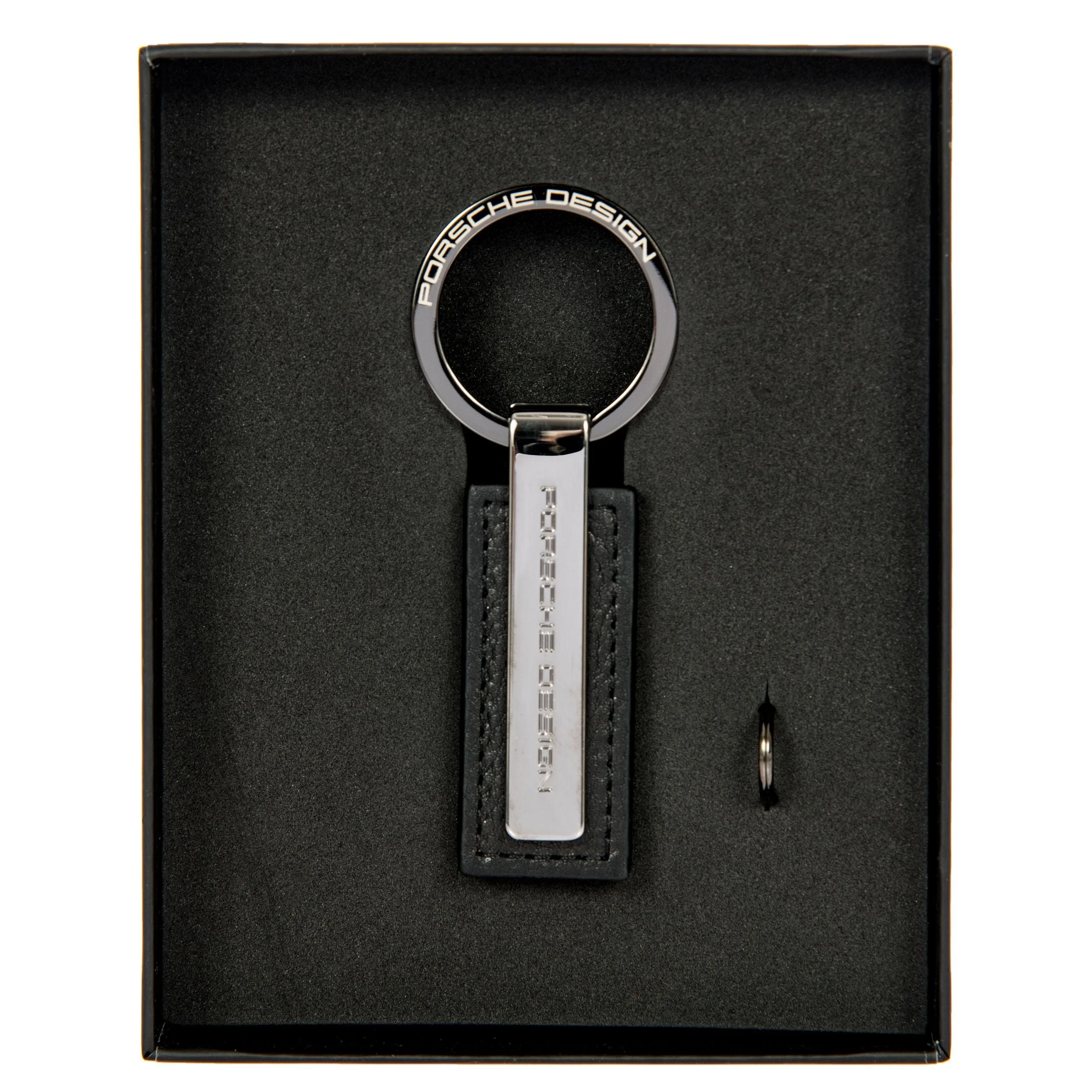Porsche Design Metal Bar Key Ring in Black (OKY08801.001), view 4