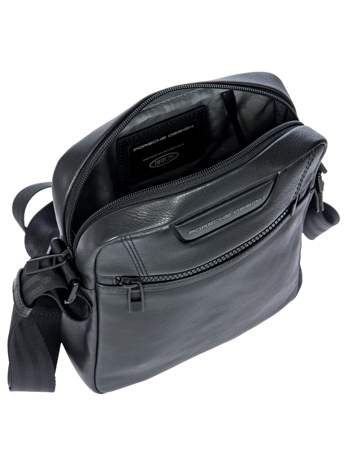 Porsche Design Roadster Leather Evo Shoulder Bag XS in Black (OLH01540.001), view 5