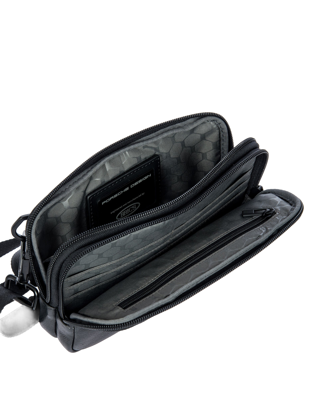 Porsche Design Roadster Leather Evo Travel Pouch in Black (OLH01542.001), view 5