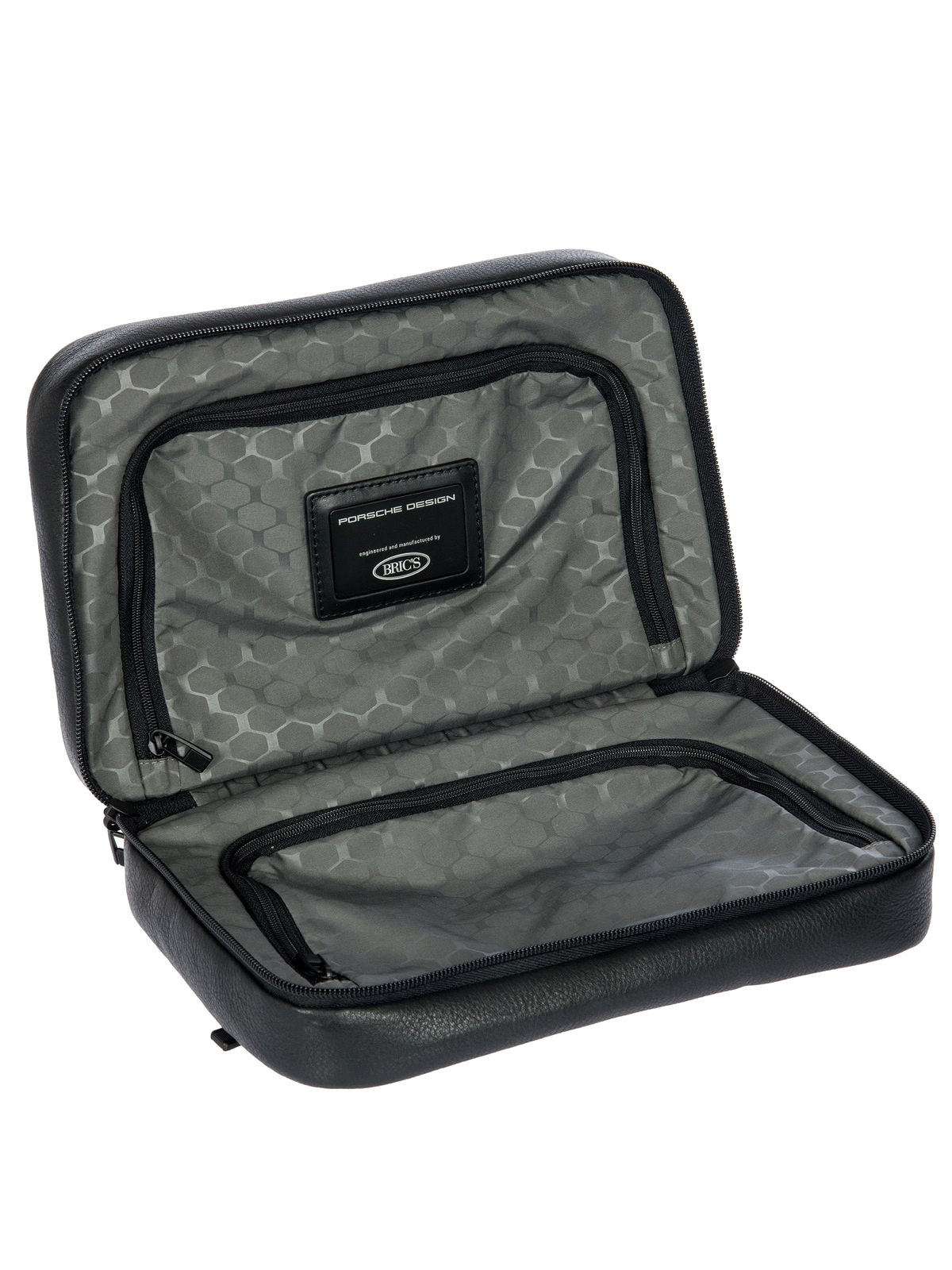 Porsche Design Roadster Leather Evo Toiletry Bag in Black (OLH01016.001), view 5