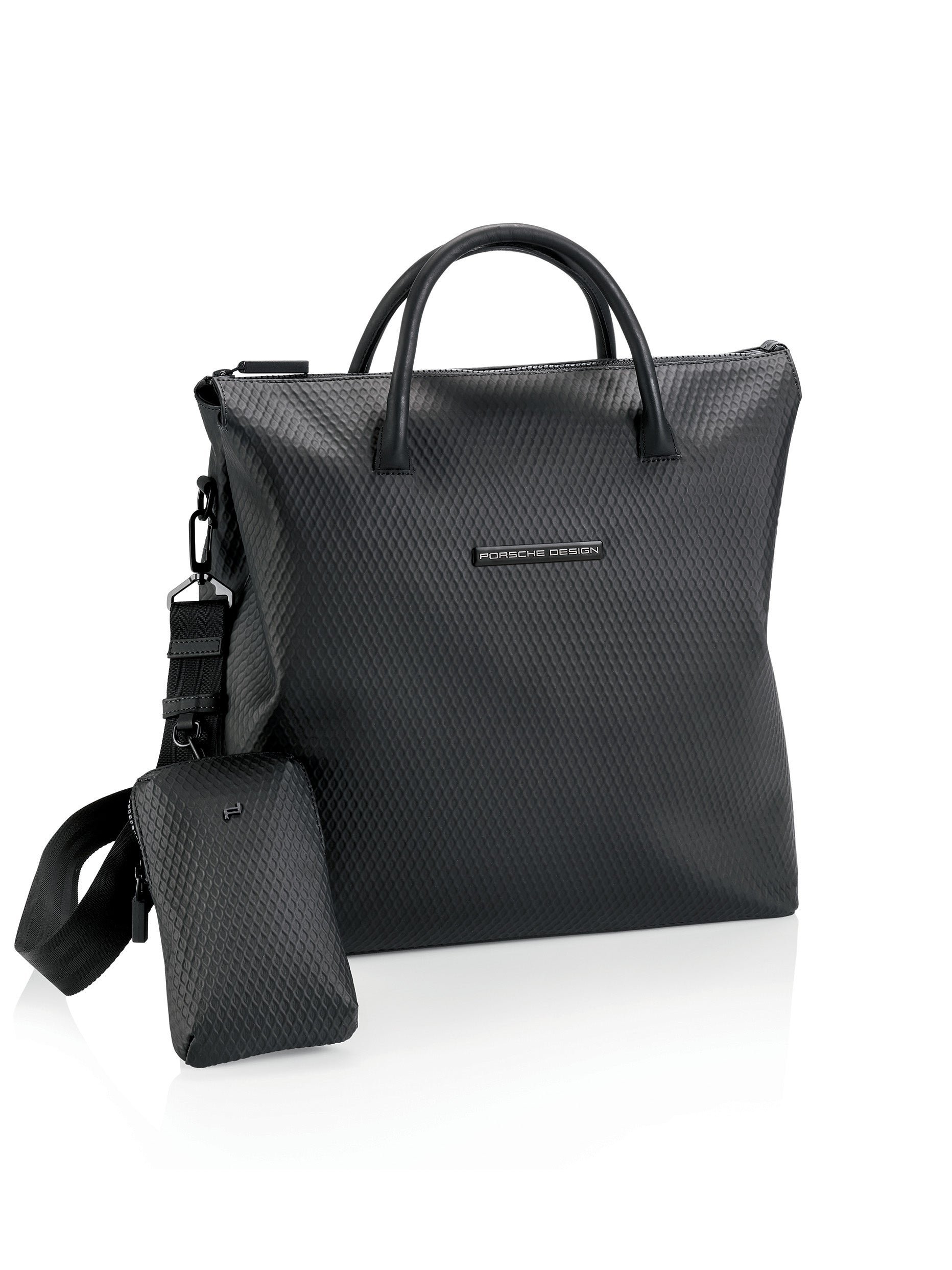 Porsche Design Studio Laptop Tote in Black (OSU01534.001), view 3