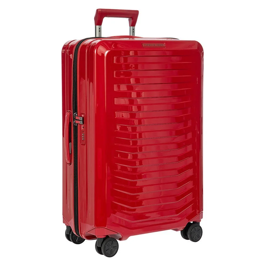 Porsche Design Roadster Hardcase Spinner Checked in Carmine Red (ORS06502.019), view 2