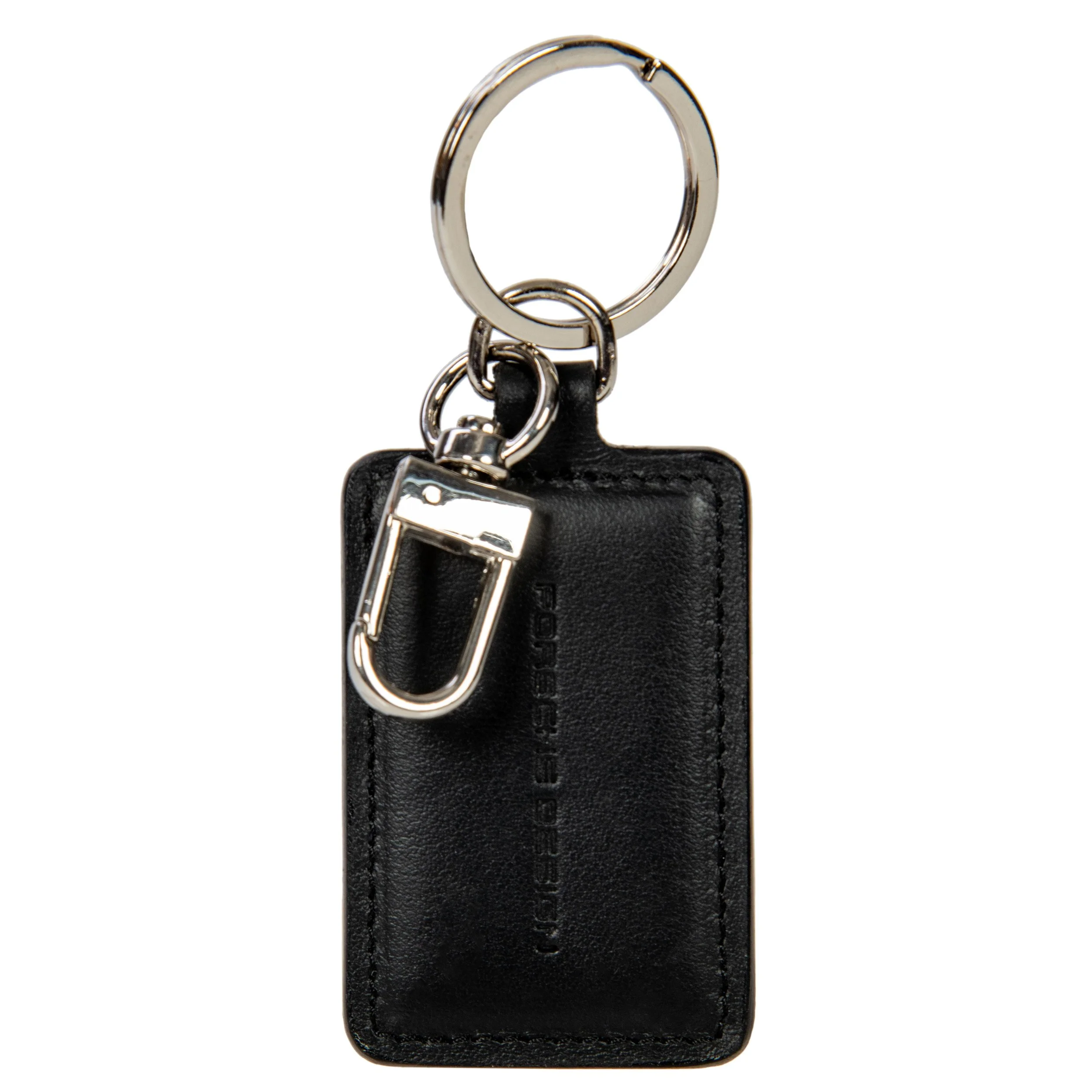 Porsche Design Square Leather Key Ring in Black (OKY08805.001), view 1