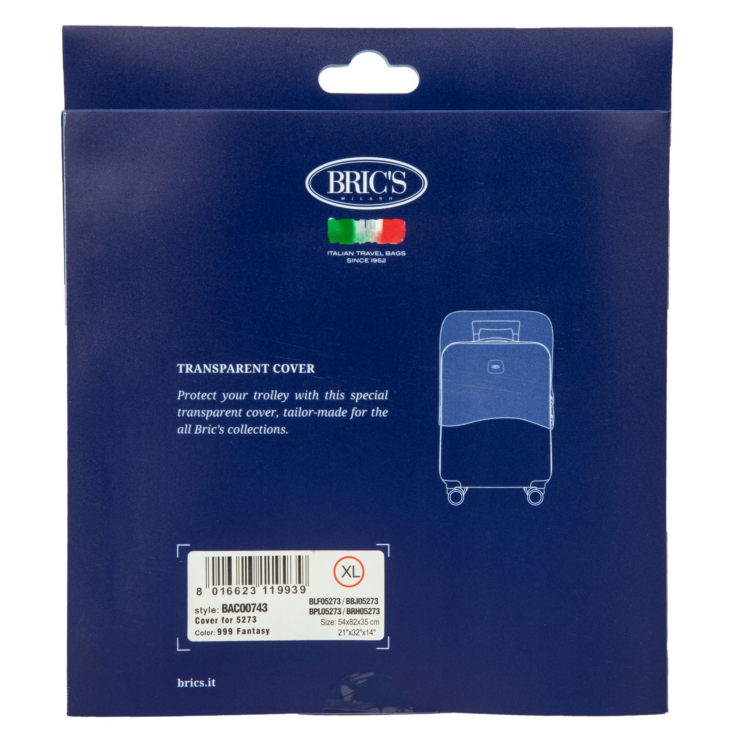 Bric's Life Spinner Clear Luggage Cover in Clear (BAC00740.999), view 6