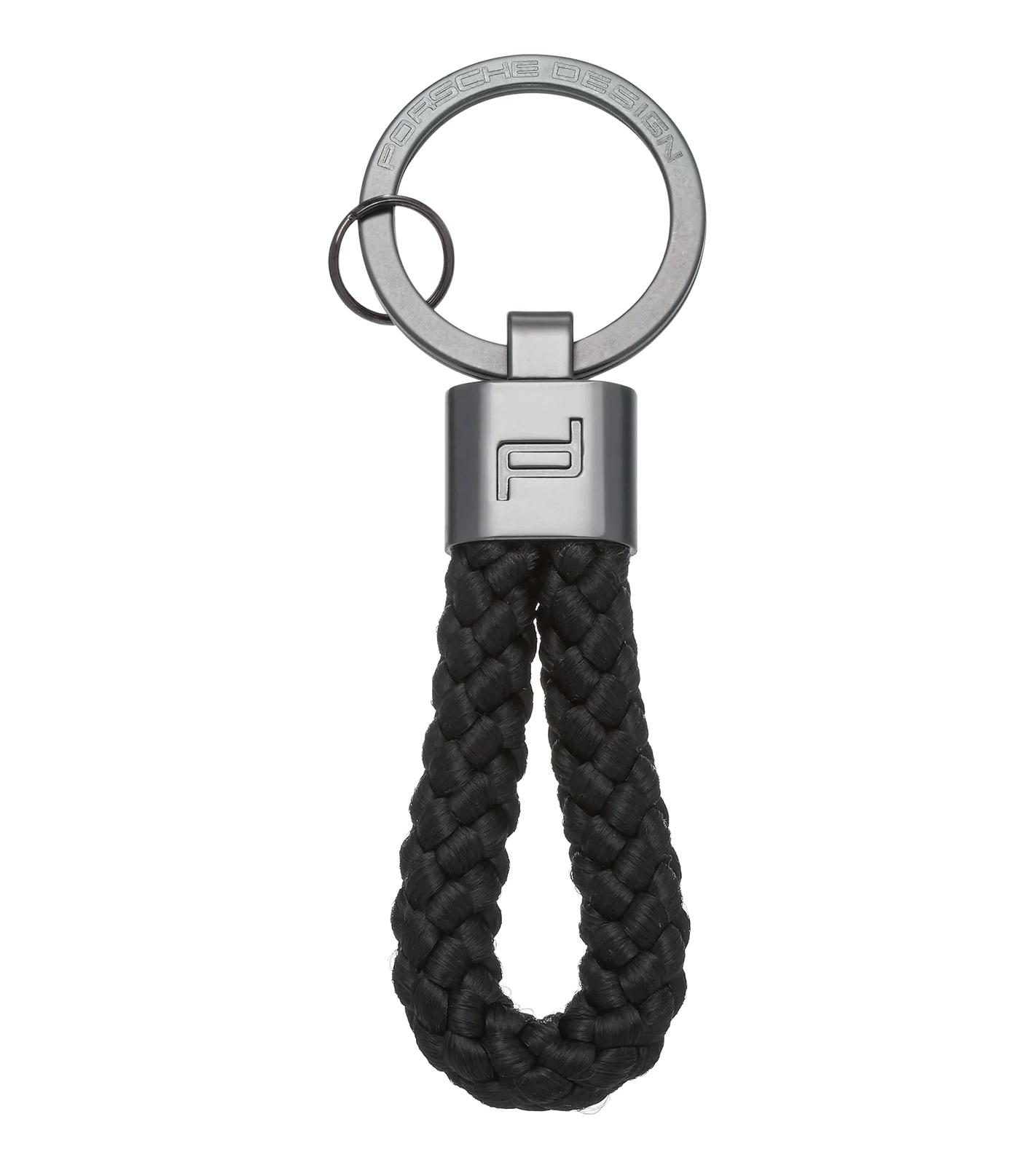 Porsche Design Braided Rope Key Ring in Black (OKY28808.001), view 1