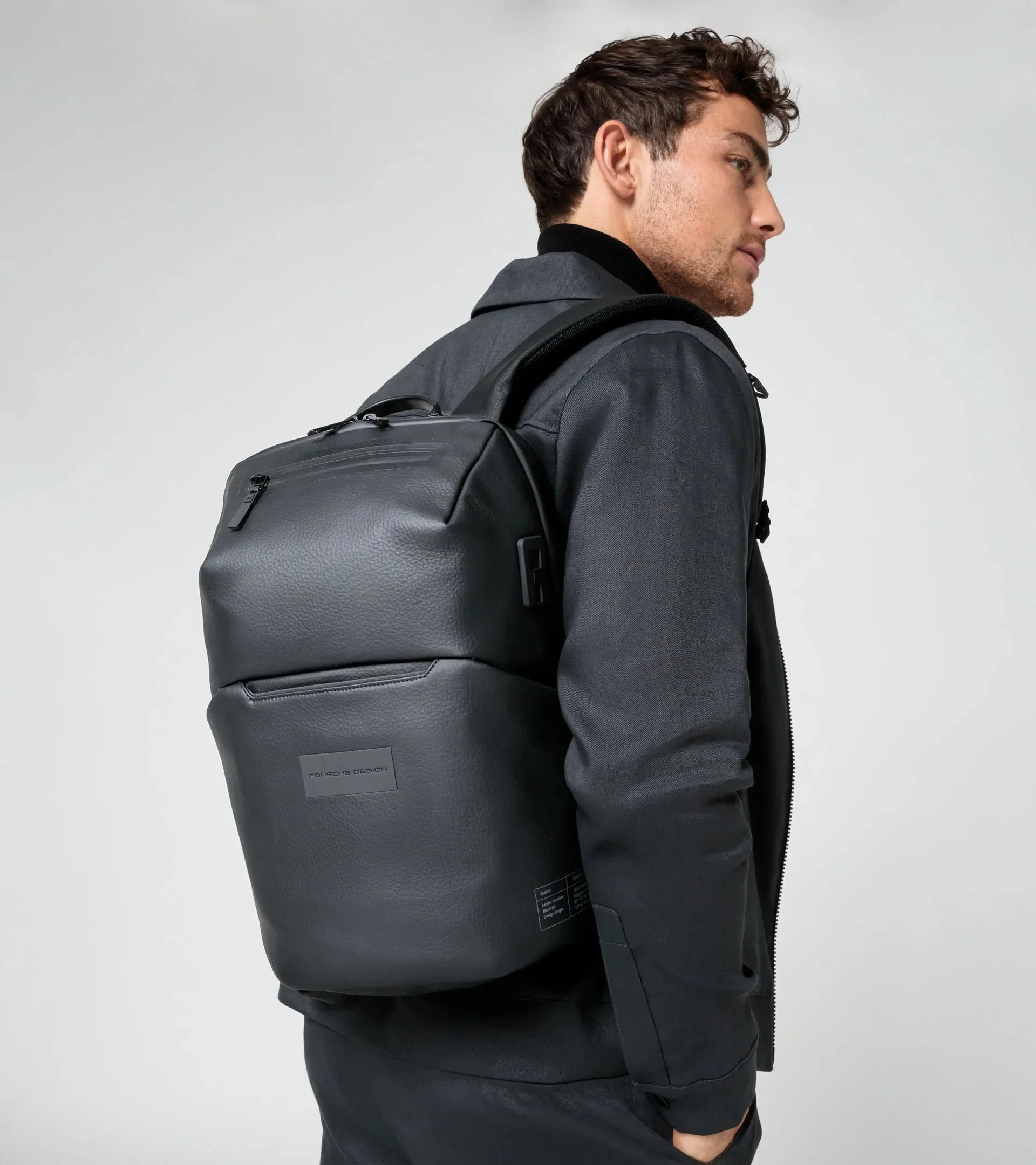 Porsche Design Urban Eco Leather Backpack XS in Black (OCT01606.001), view 6