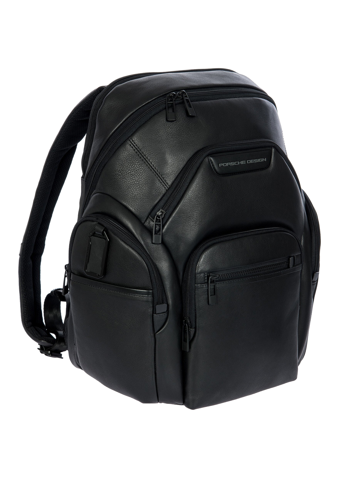Porsche Design Roadster Leather Evo Backpack L in Black (OLH01634.001), view 2