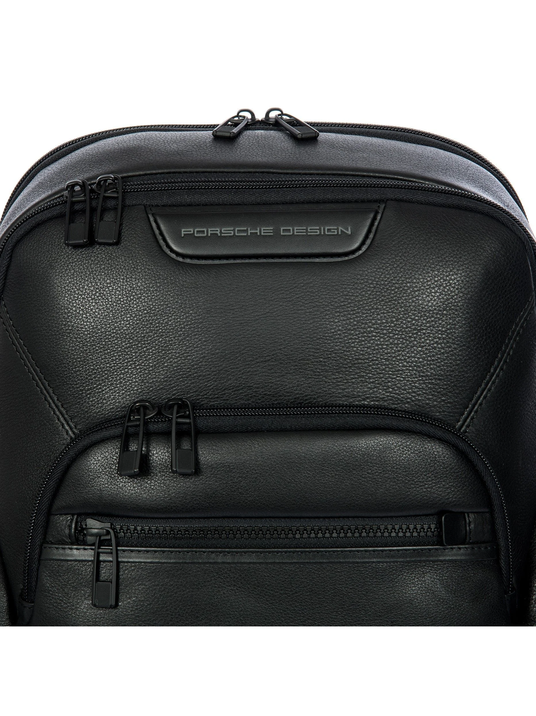 Porsche Design Roadster Leather Evo Backpack S in Black (OLH01631.001), view 6