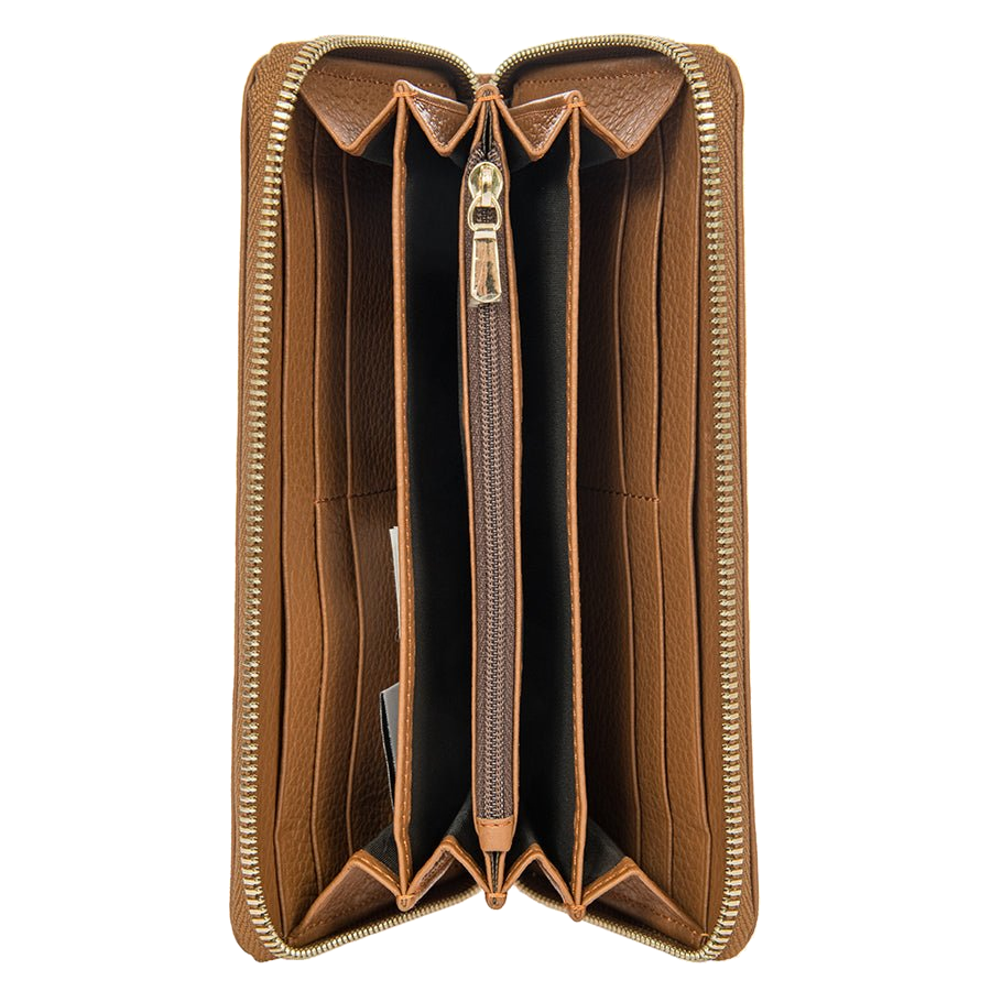 Bric's Gondola Verbena Zip-Around Wallet in Cuoio (BWC09601.098), view 3