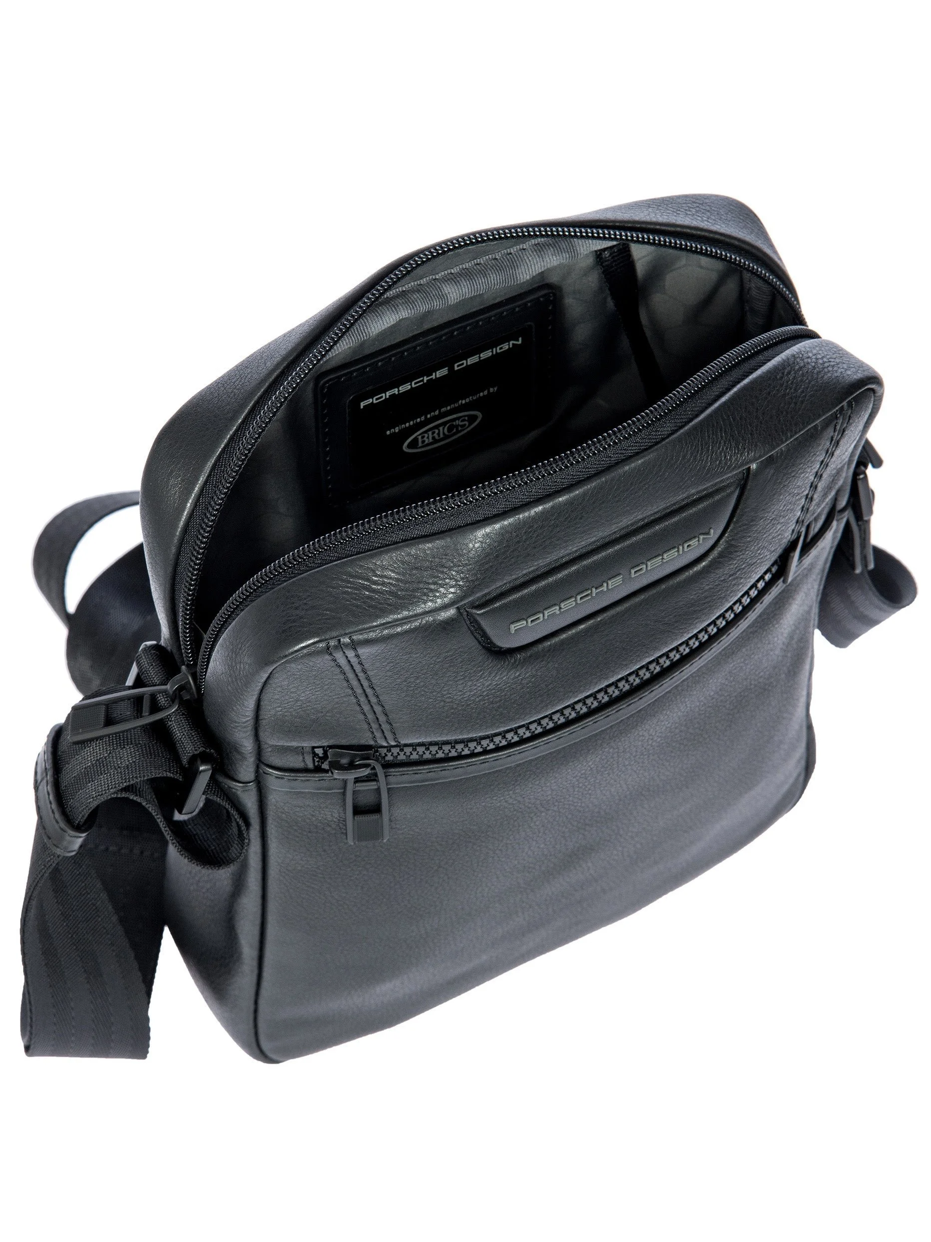 Porsche Design Roadster Leather Evo Shoulder Bag XS in Black (OLH01540.001), view 5