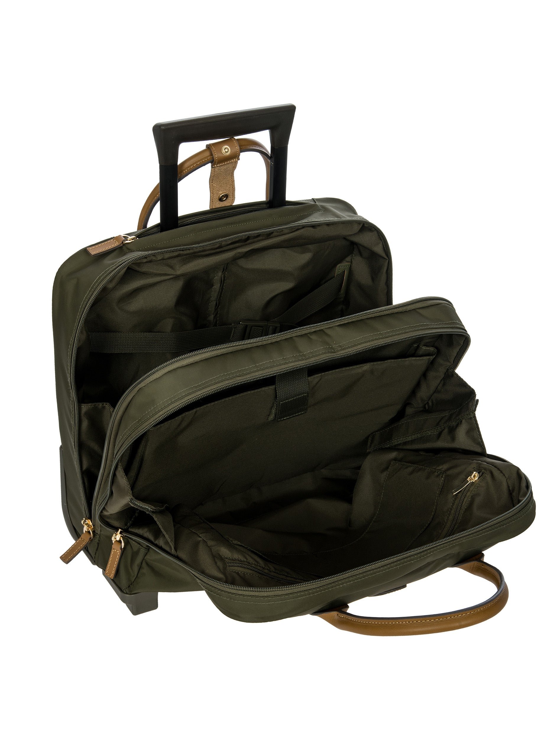 Bric's X-Collection Rolling Pilot Case in Olive (BXL38124.078), view 5
