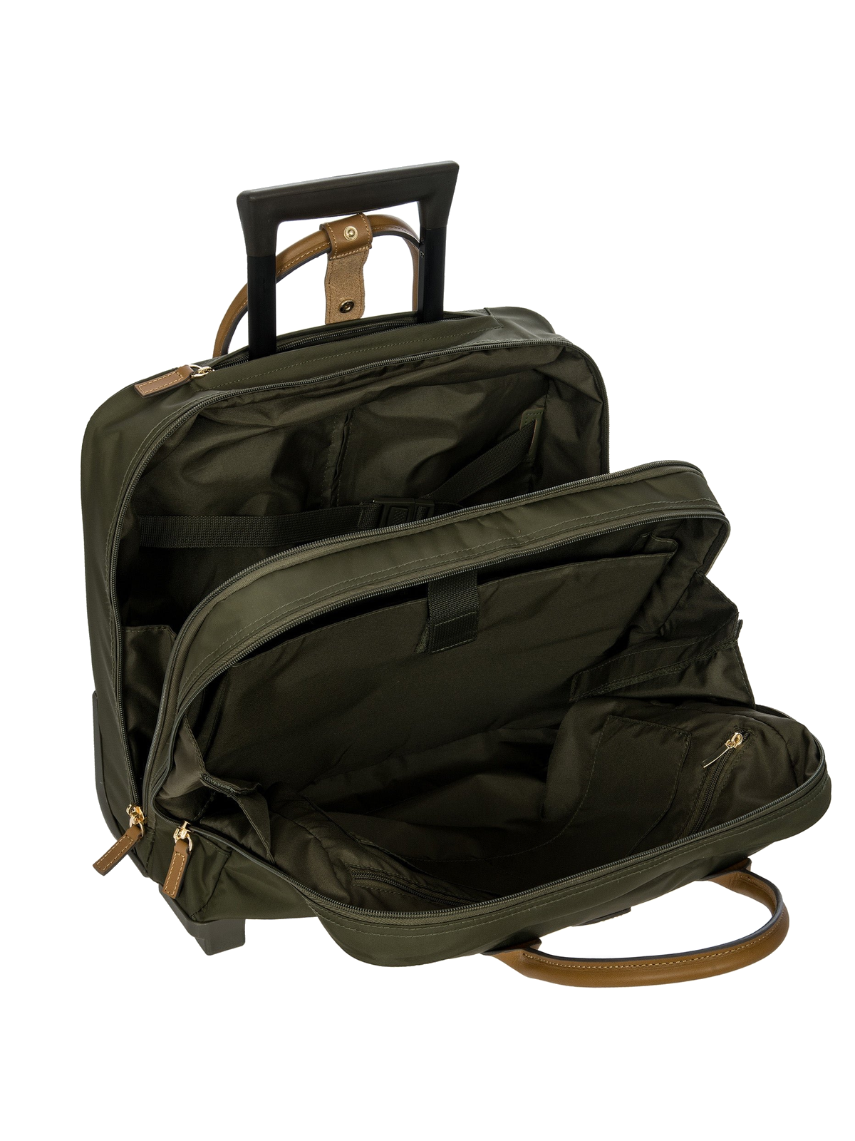 Bric's X-Collection Rolling Pilot Case in Olive (BXL38124.078), view 5