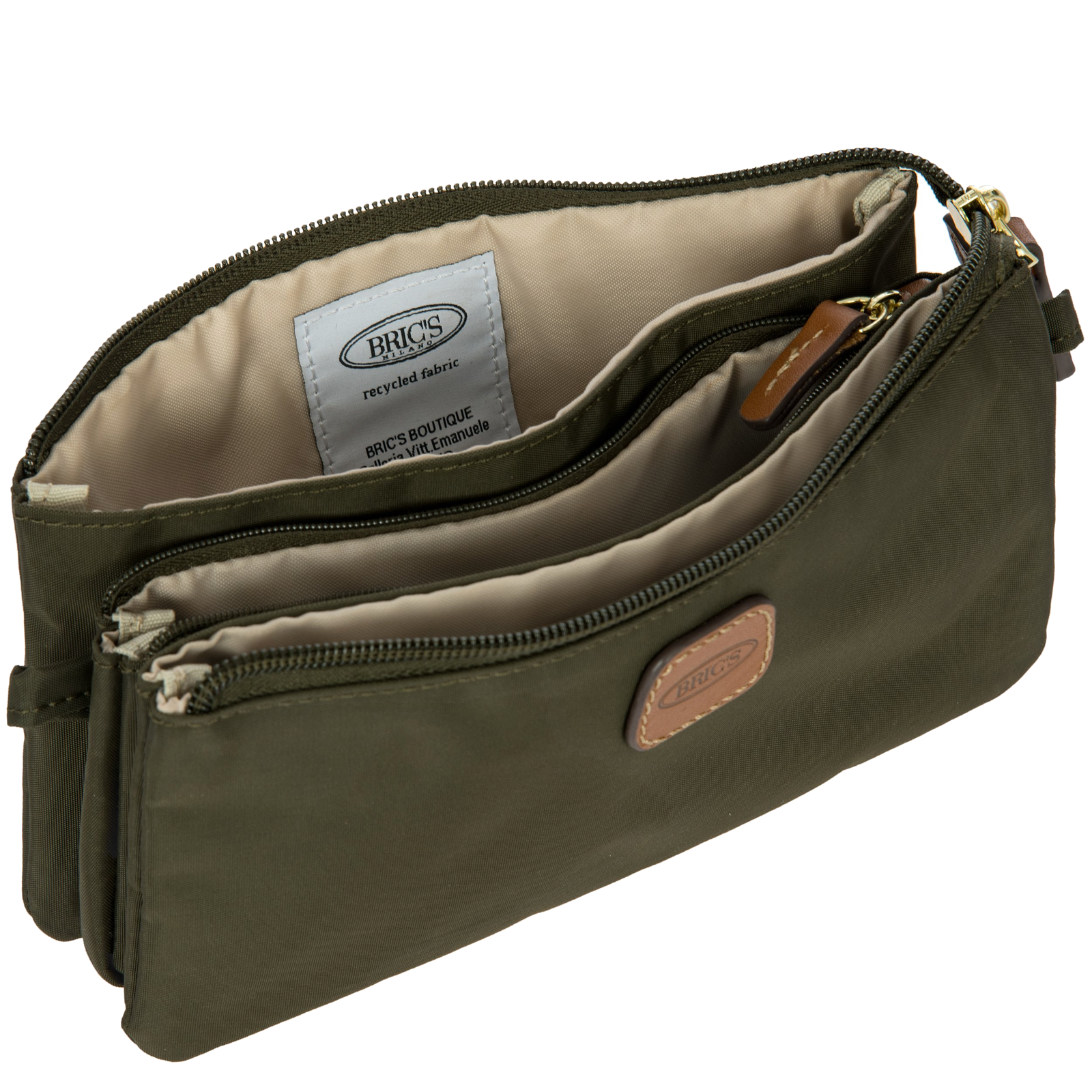 Bric's X-Collection Pouch in Olive (BXG45782.078), view 5