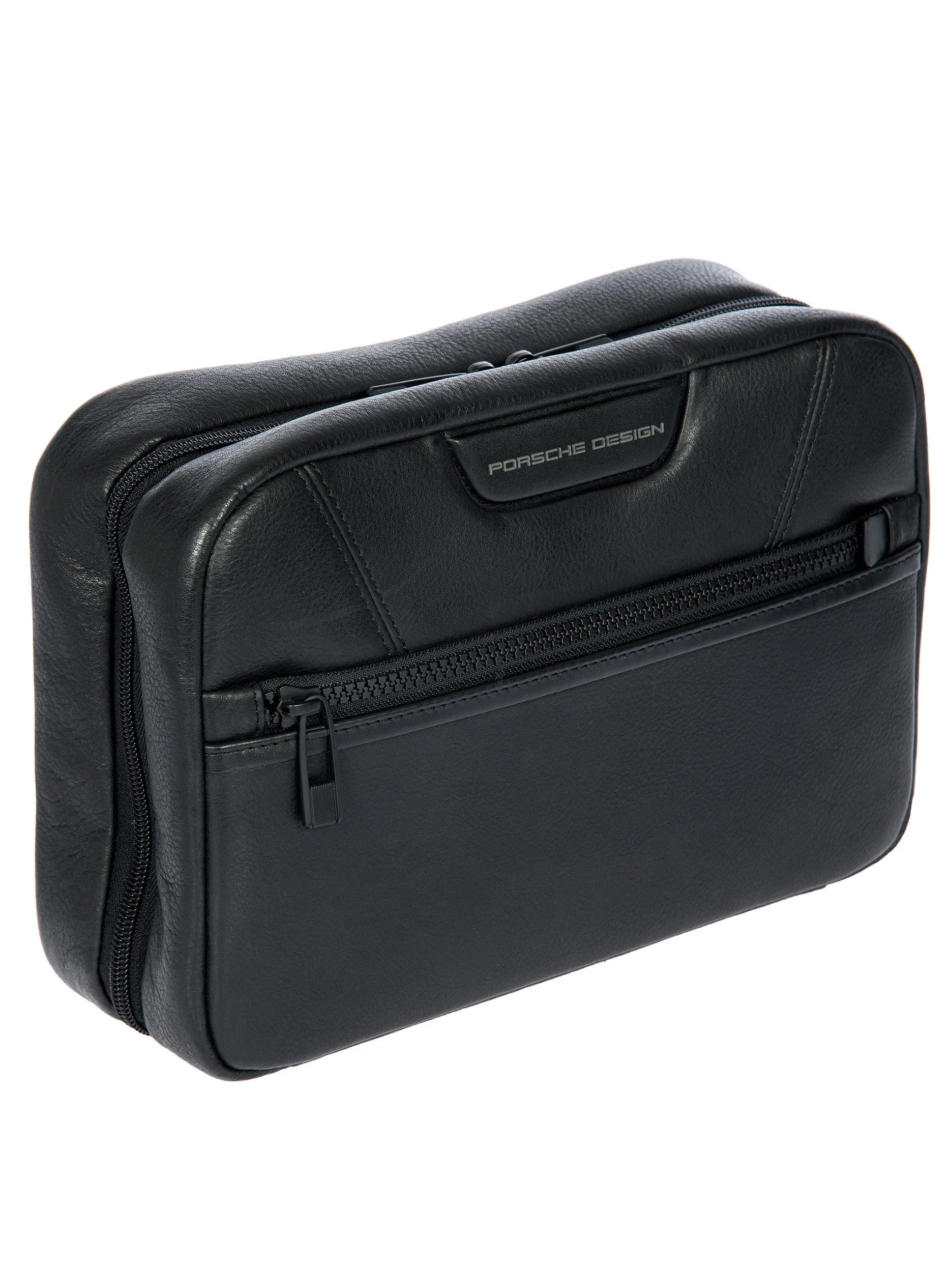 Porsche Design Roadster Leather Evo Toiletry Bag in Black (OLH01016.001), view 2