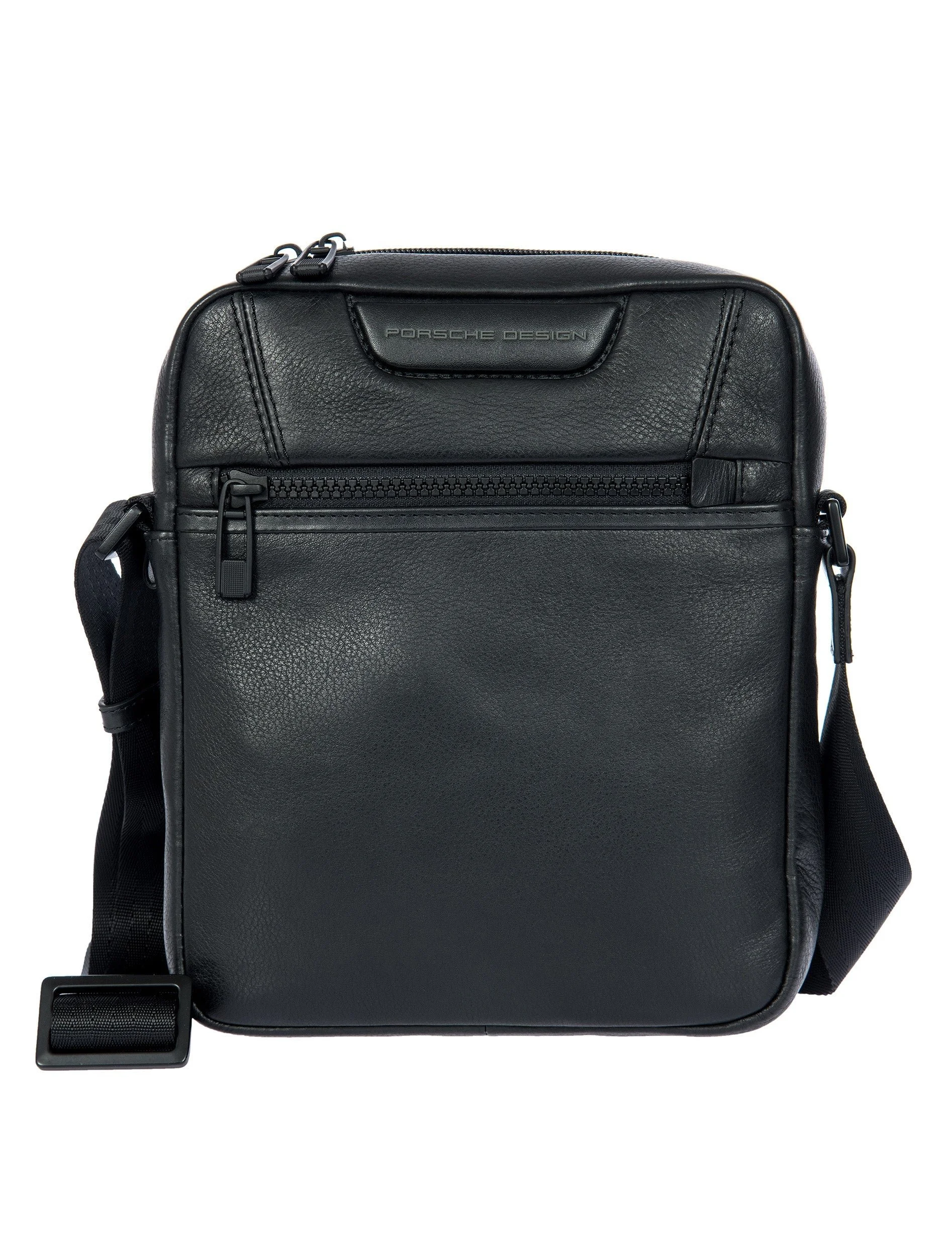 Porsche Design Roadster Leather Evo Shoulder Bag XS in Black (OLH01540.001), view 1
