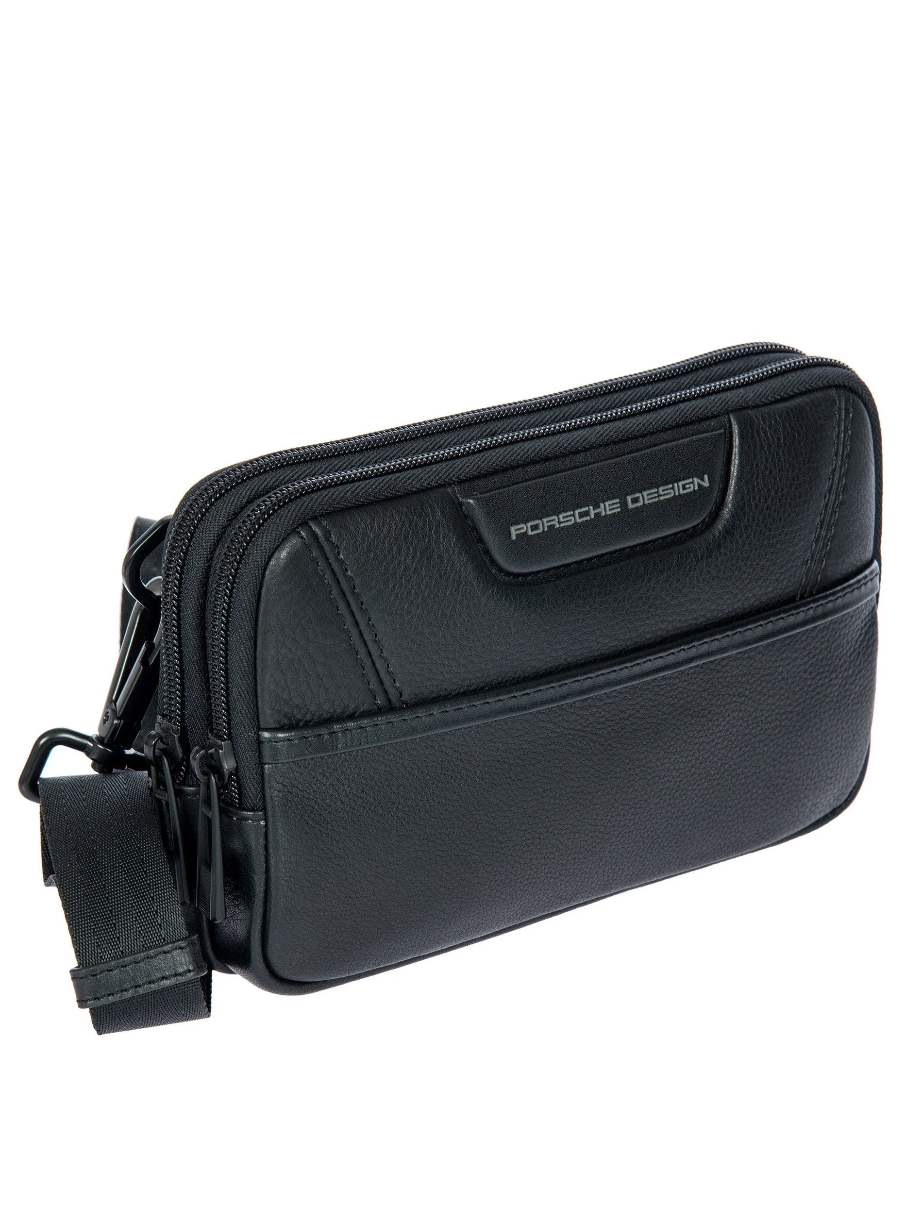 Porsche Design Roadster Leather Evo Travel Pouch in Black (OLH01542.001), view 2