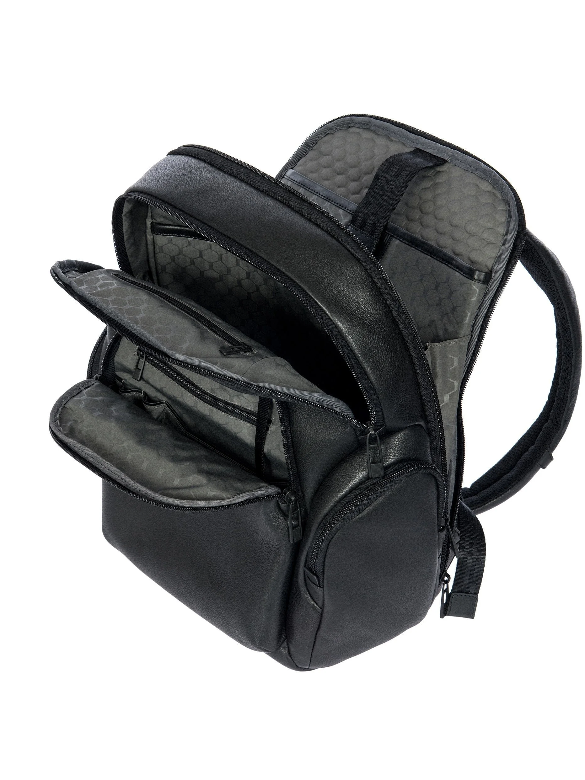 Porsche Design Roadster Leather Evo Backpack S in Black (OLH01631.001), view 5
