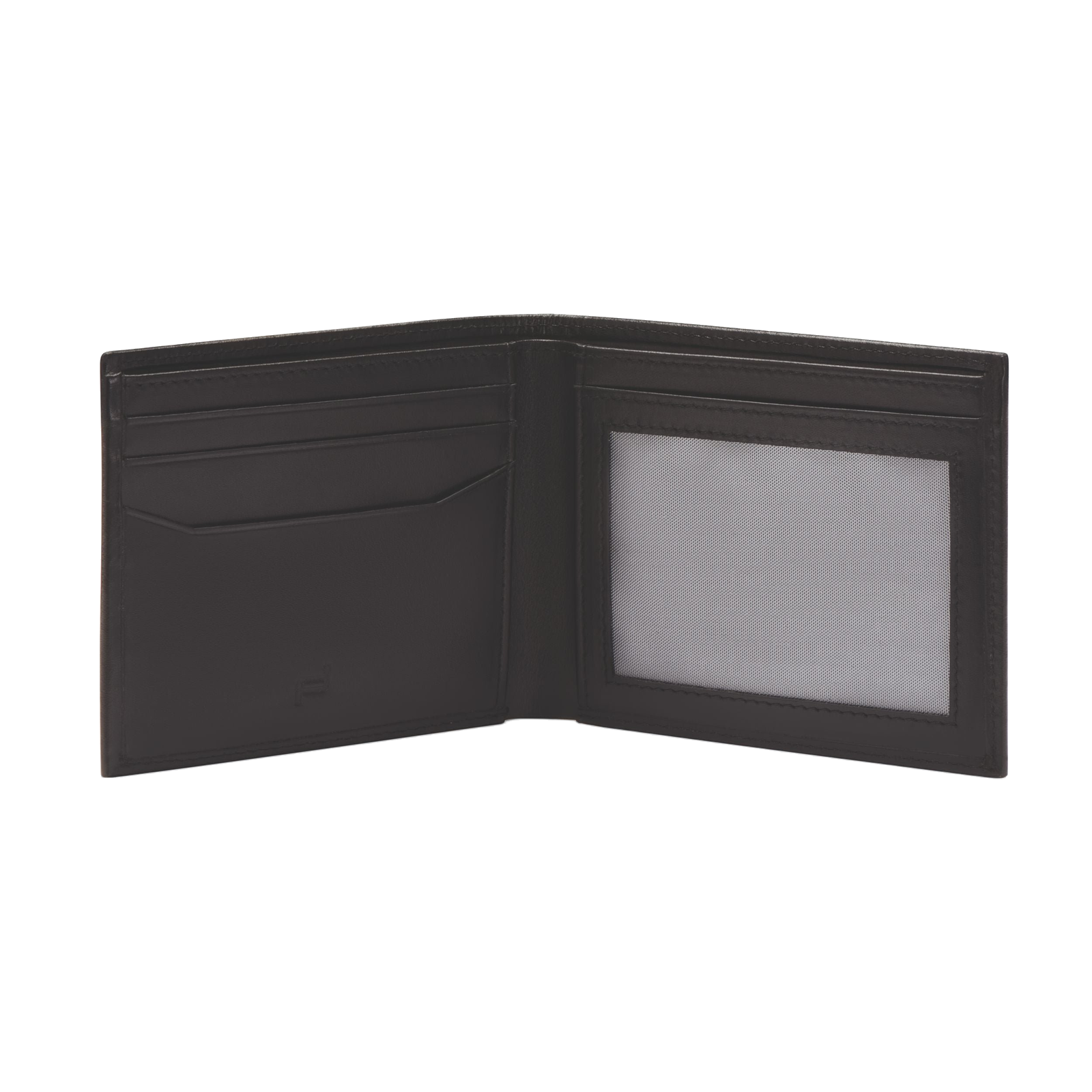 Porsche Design Leather Billfold 3 in Black (OBE09910.001), view 4