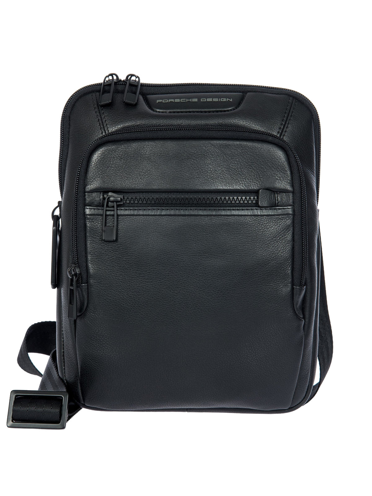Porsche Design Roadster Leather Evo Shoulder Bag S in Black (OLH01541.001), view 1
