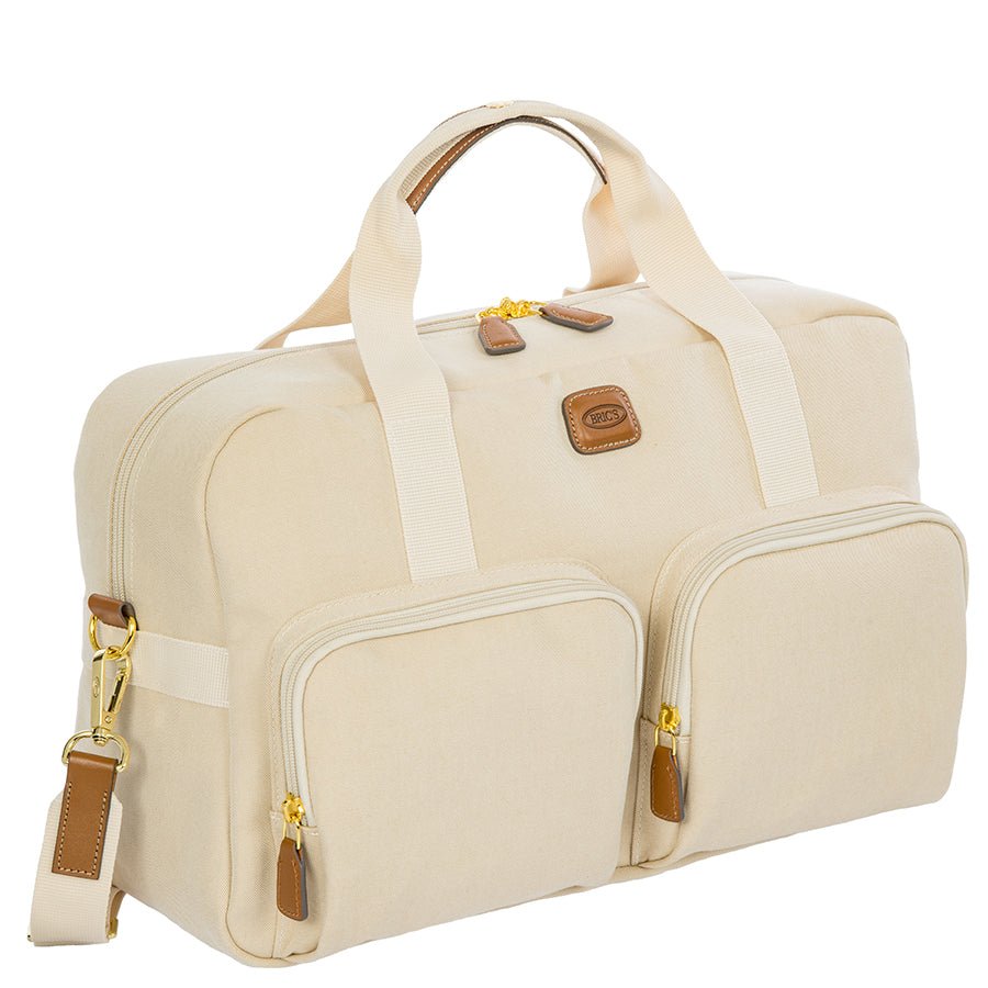 Bric's Volterra Trama Boarding Duffle in Cappuccino (BOE42192.493), view 2