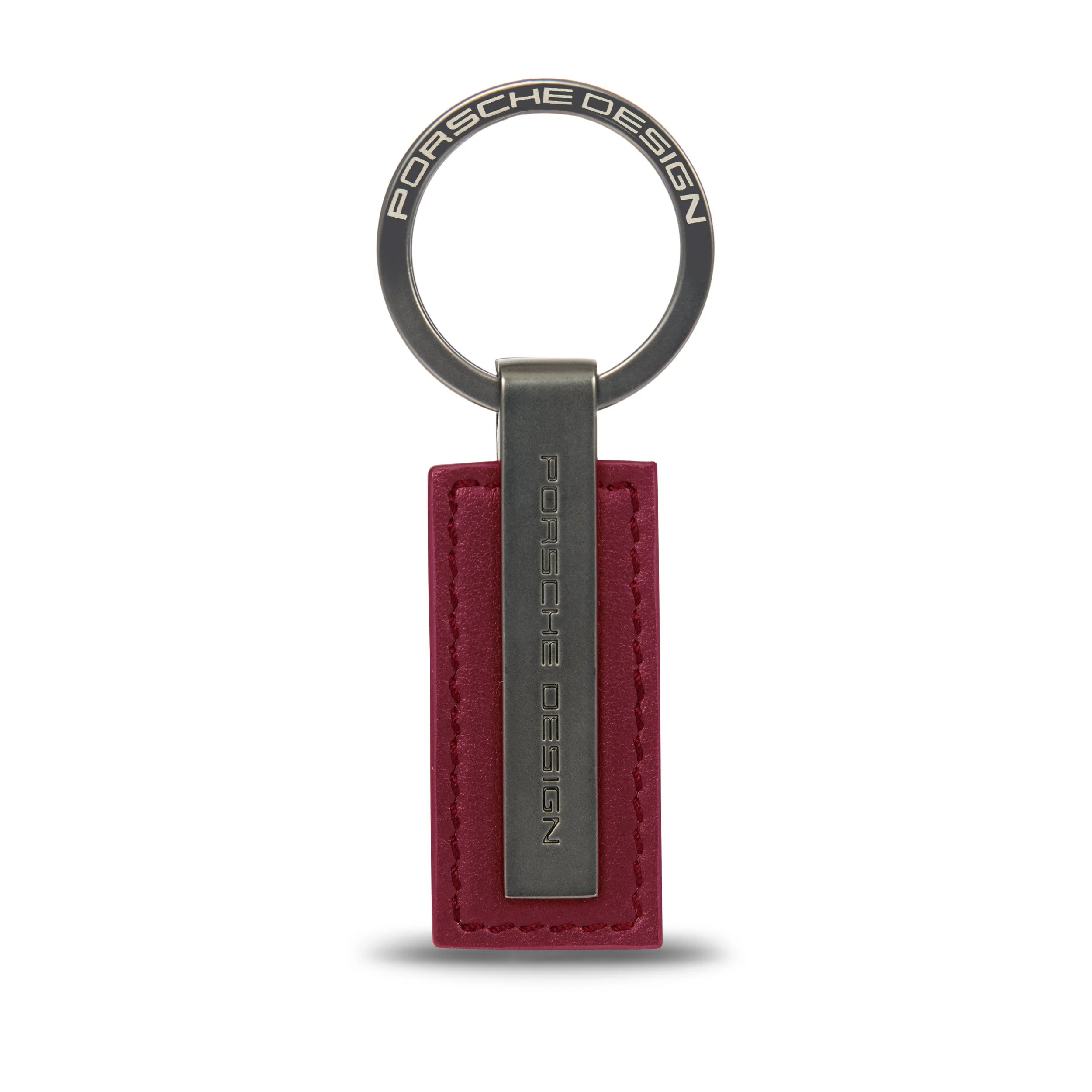 Porsche Design Metal Bar Key Ring in Carmine Red (OKY28801.019), view 1