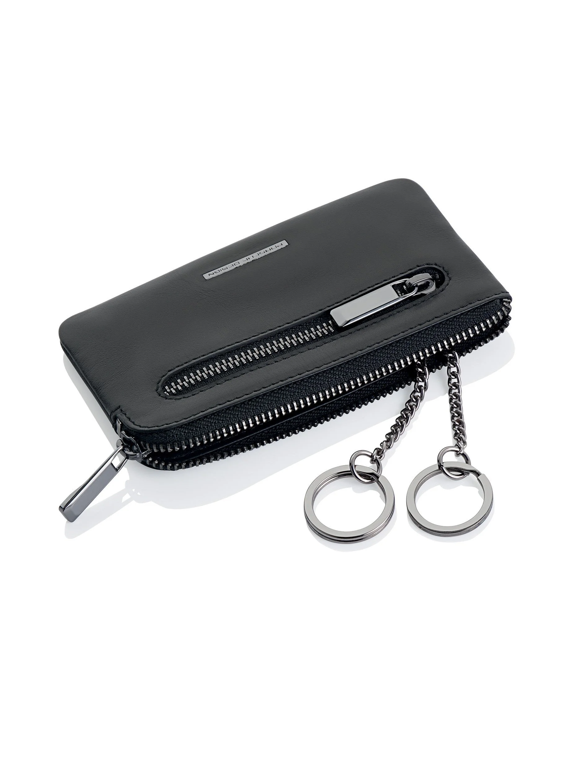 Porsche Design Leather Key Case M in Black (OBE09924.001), view 3