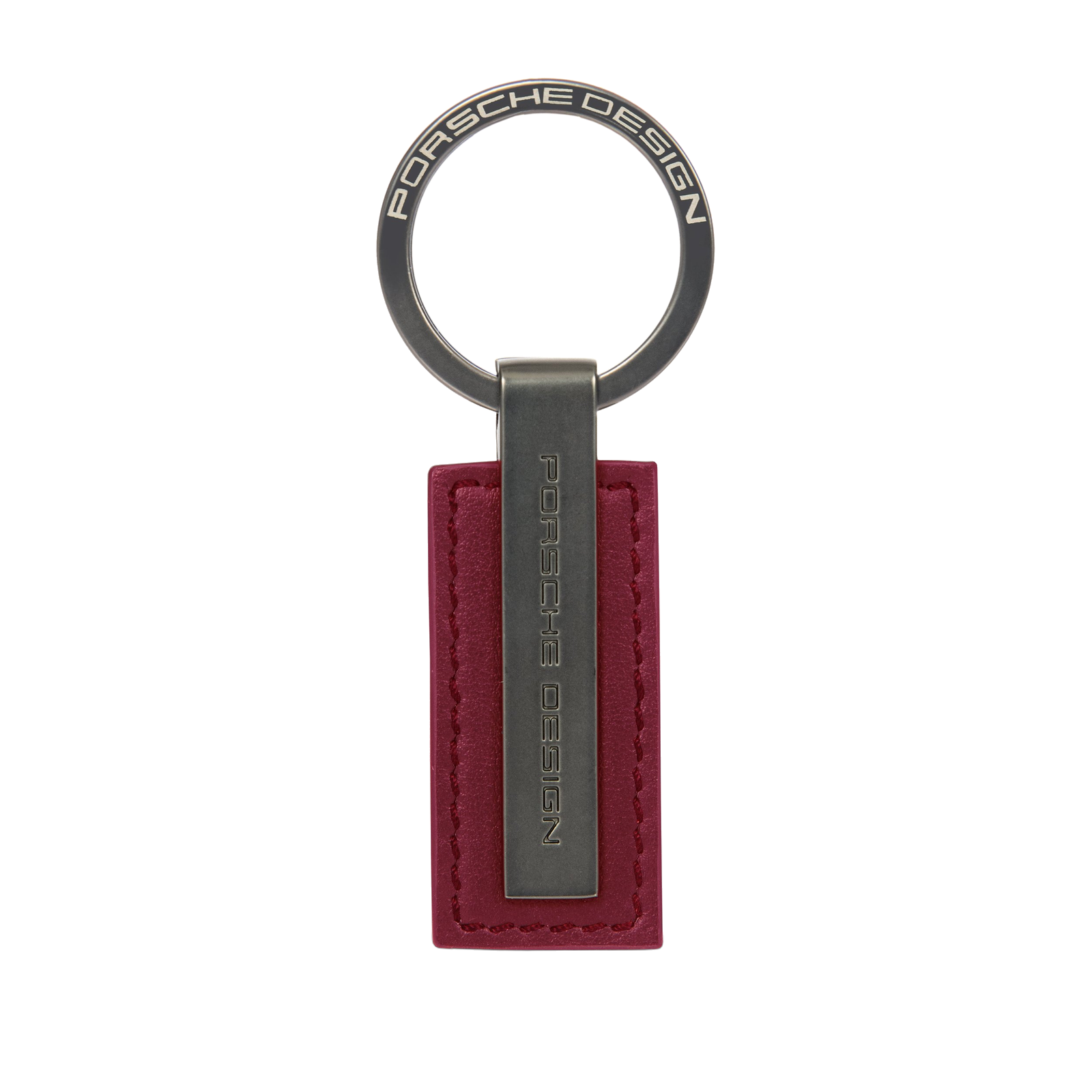 Porsche Design Metal Bar Key Ring in Carmine Red (OKY28801.019), view 1