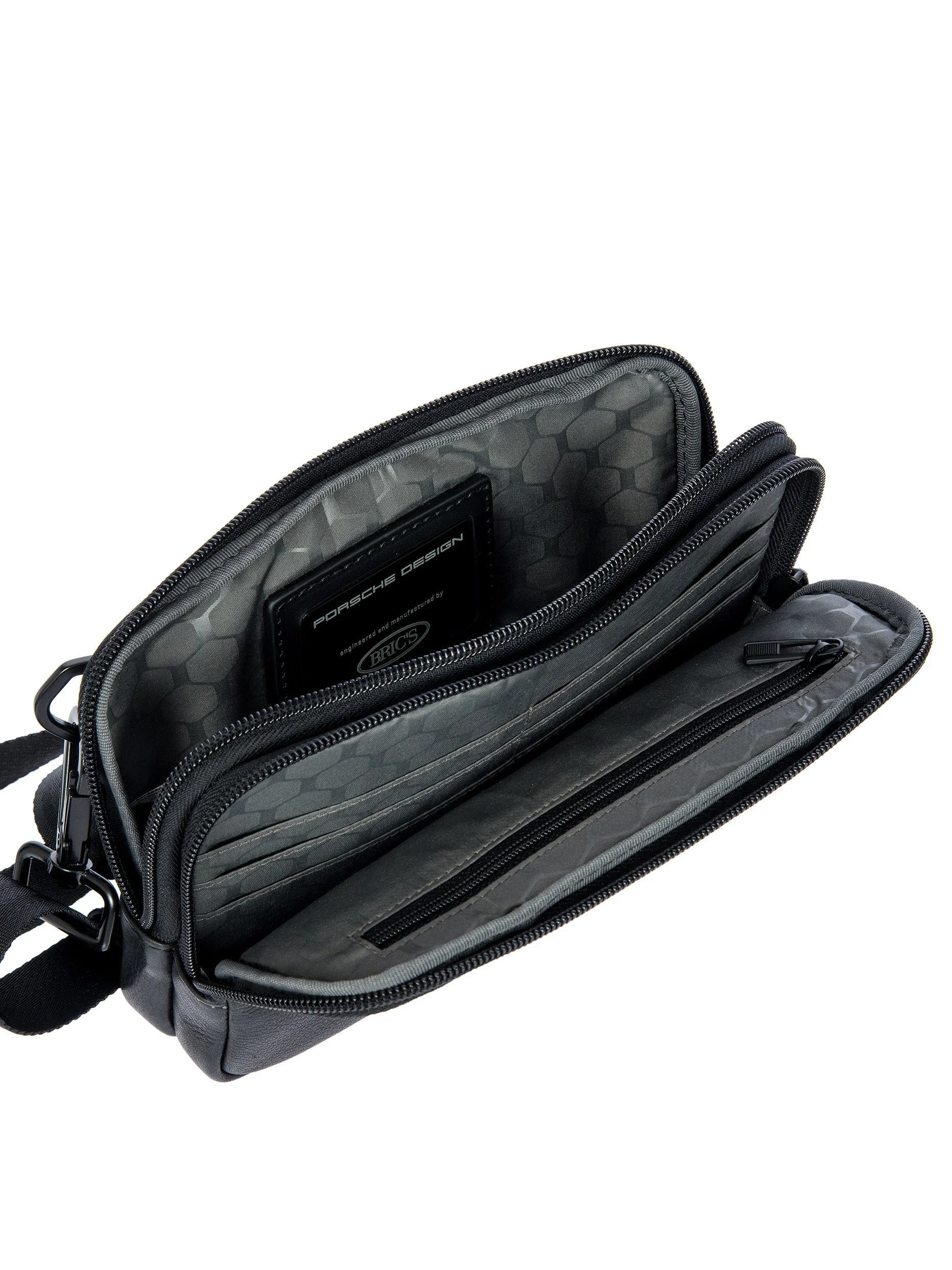 Porsche Design Roadster Leather Evo Travel Pouch in Black (OLH01542.001), view 5