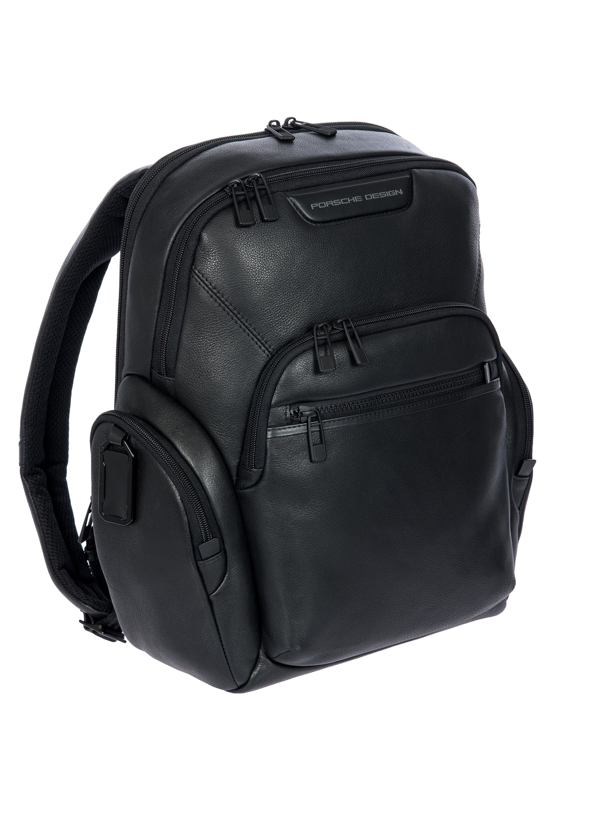 Porsche Design Roadster Leather Evo Backpack S in Black (OLH01631.001), view 2