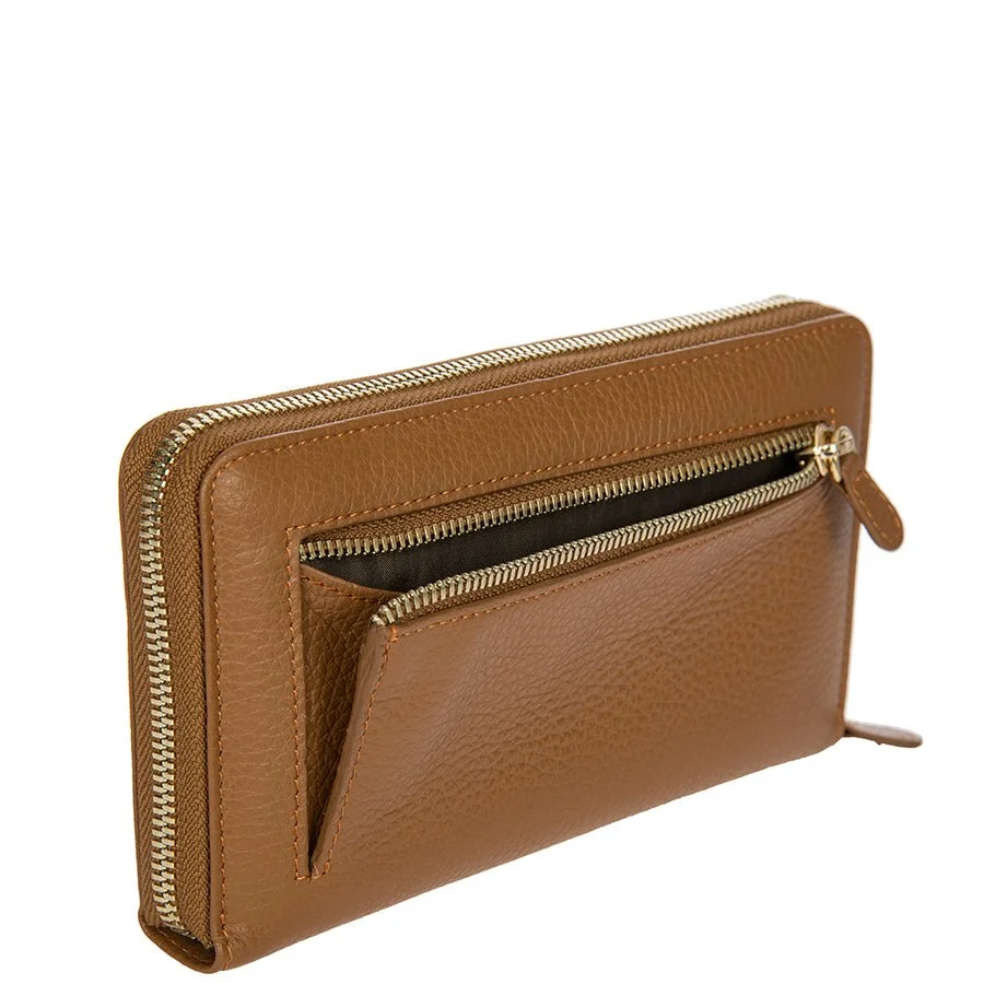 Bric's Gondola Verbena Zip-Around Wallet in Cuoio (BWC09601.098), view 2