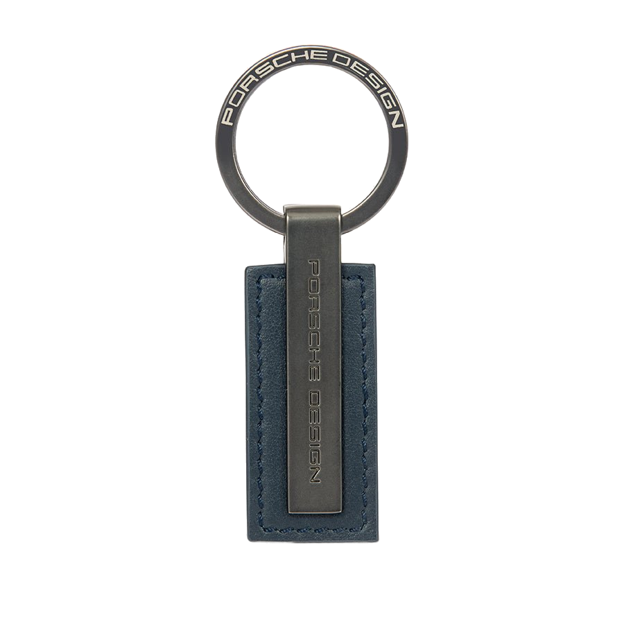 Porsche Design Metal Bar Key Ring in Blue Matte (OKY28801.006), view 1