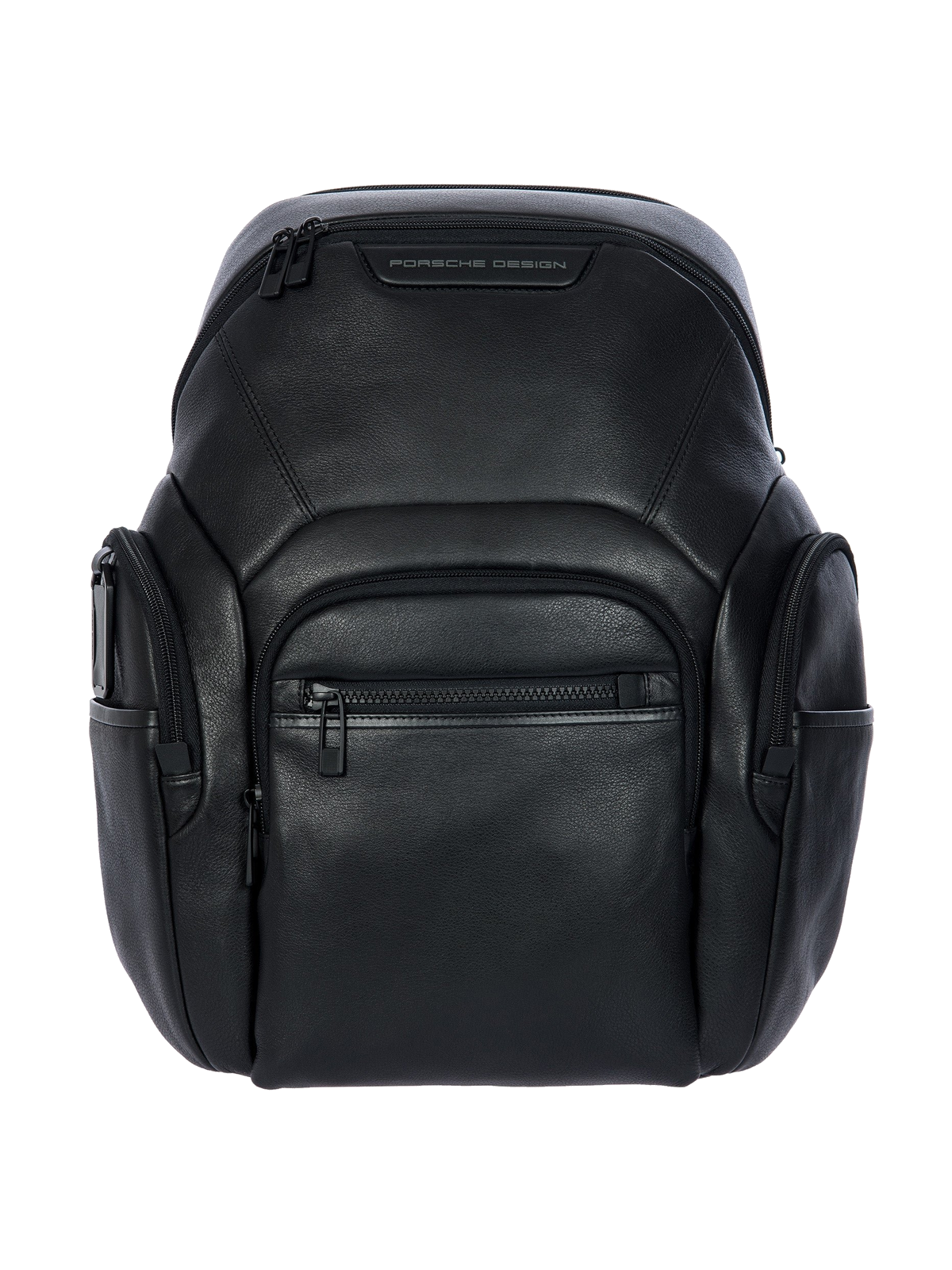 Porsche Design Roadster Leather Evo Backpack M in Black (OLH01632.001), view 1