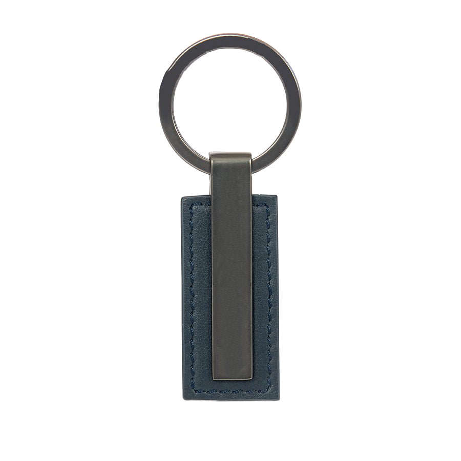 Porsche Design Metal Bar Key Ring in Blue Matte (OKY28801.006), view 2