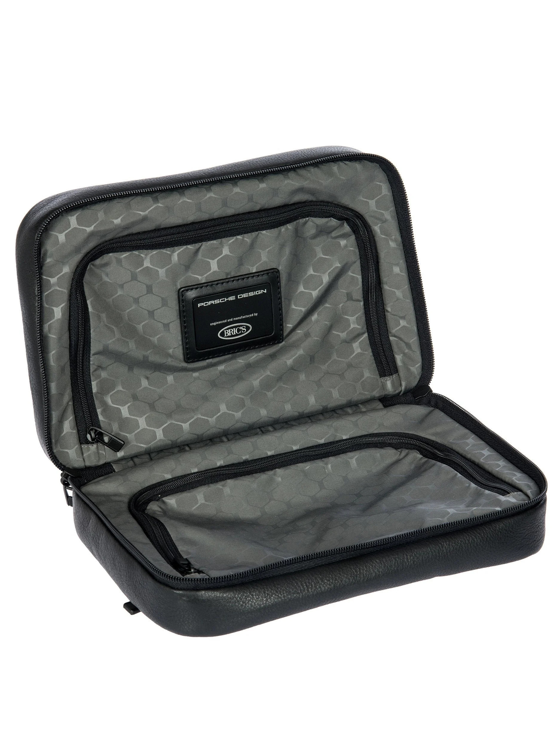 Porsche Design Roadster Leather Evo Toiletry Bag in Black (OLH01016.001), view 5