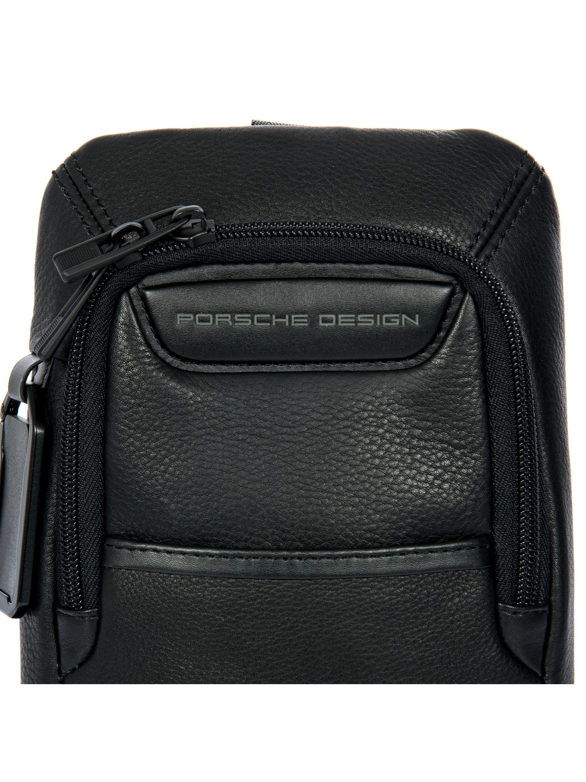 Porsche Design Roadster Leather Evo Crossbody Bag in Black (OLH01538.001), view 6
