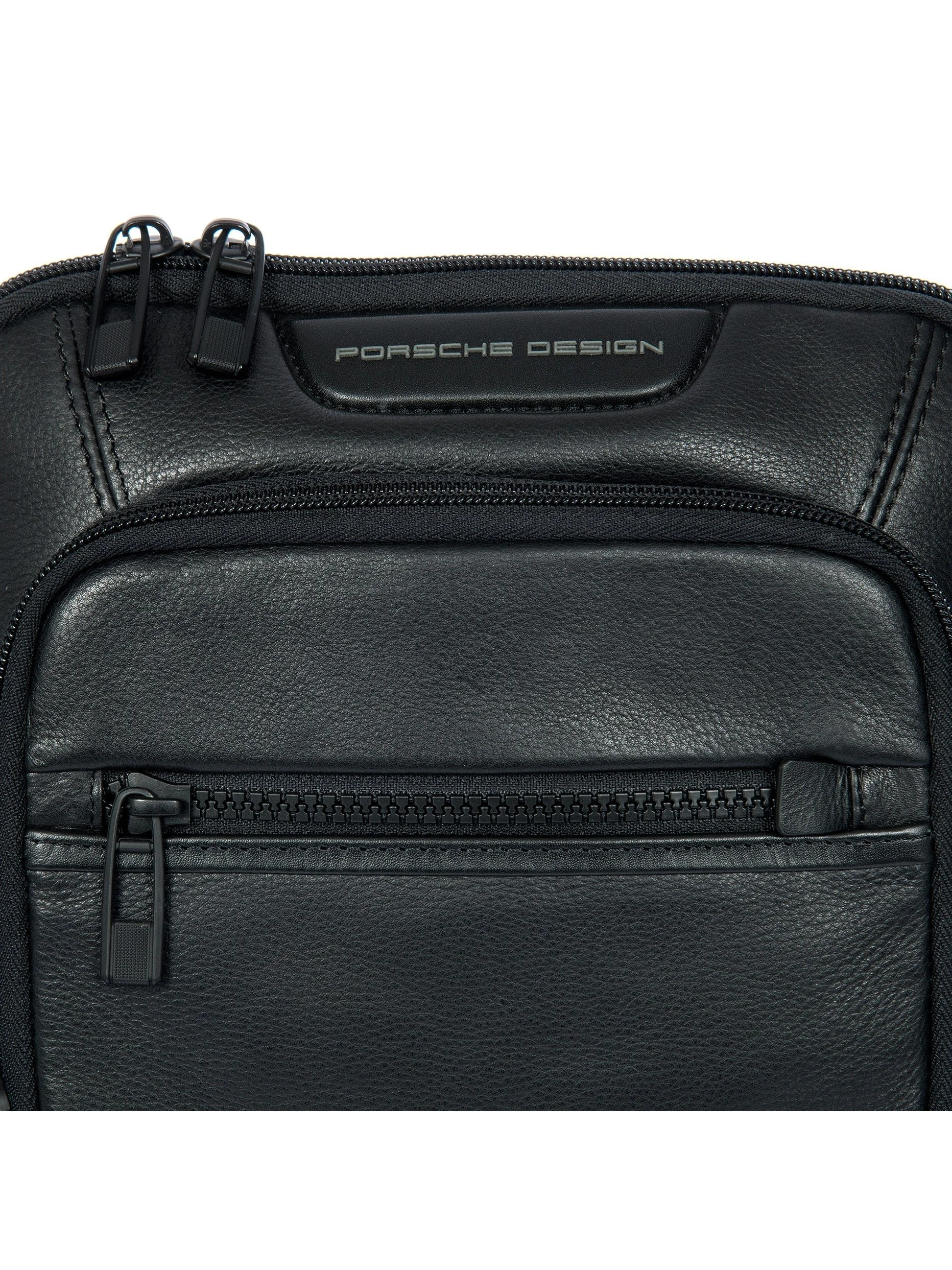 Porsche Design Roadster Leather Evo Shoulder Bag S in Black (OLH01541.001), view 6