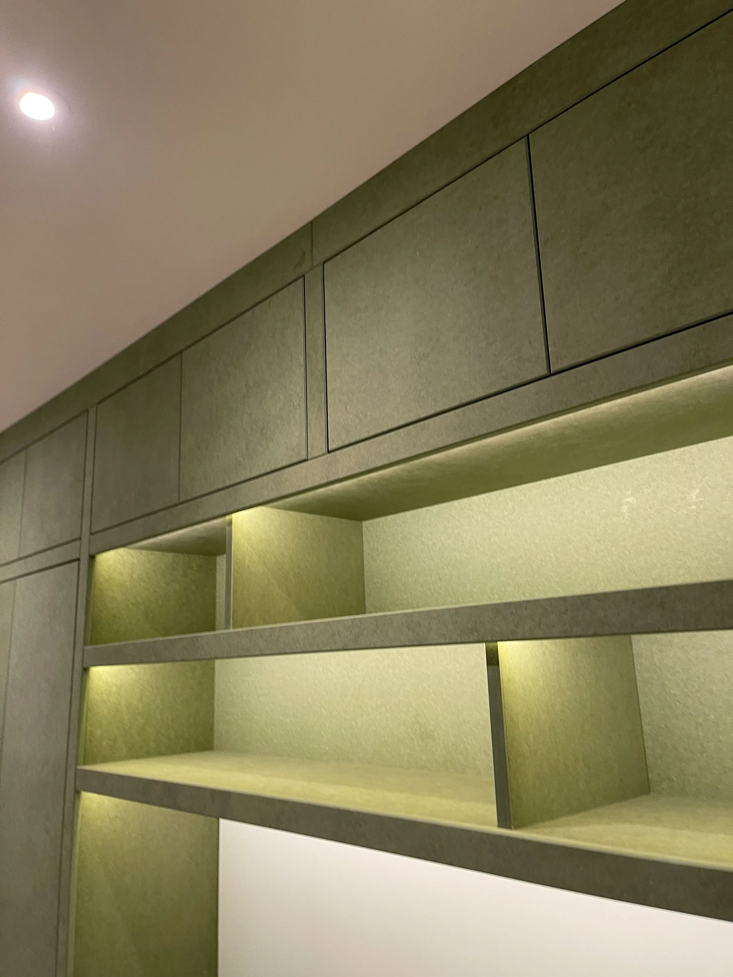 Moisture Resistant MDF, LED lights