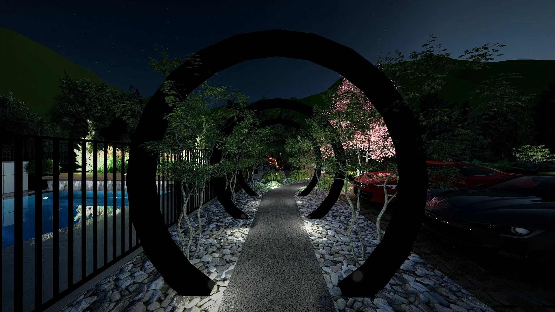 Night on the Moon Gate Path