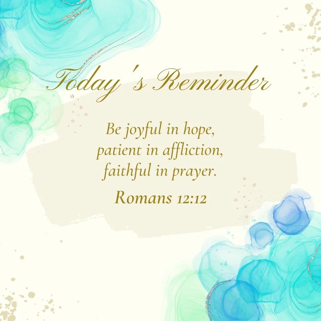 Just a reminder as a you begin this week. We are praying for you!