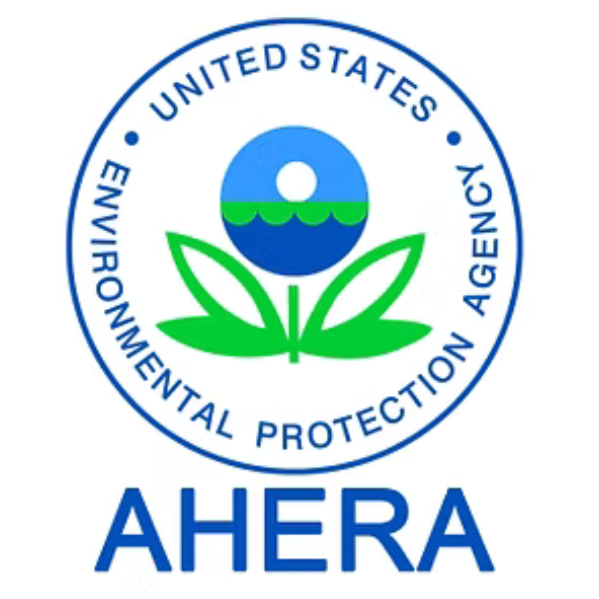 Our AHERA certification ensures accurate asbestos inspections and adherence to federal safety standards.